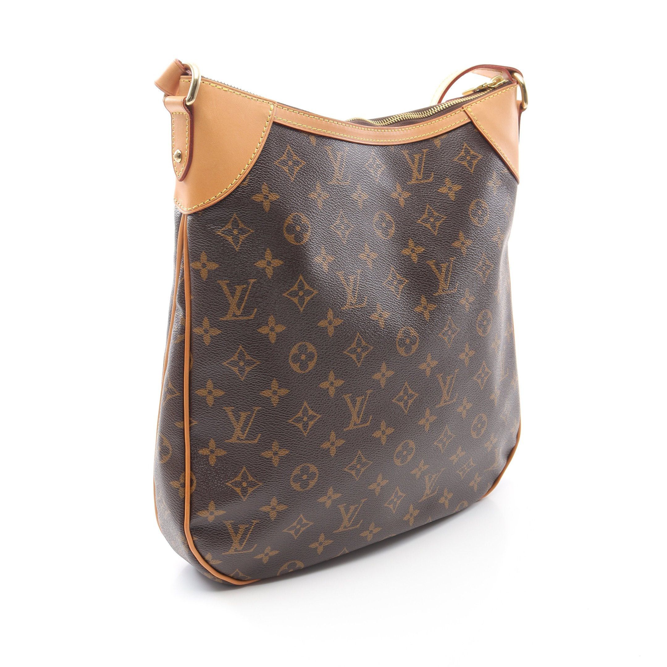 Louis Vuitton Louis Vuitton Odeon Mm Monogram Shoulder Bag Leather Brown Size ONE SIZE - 2 Thumbnail