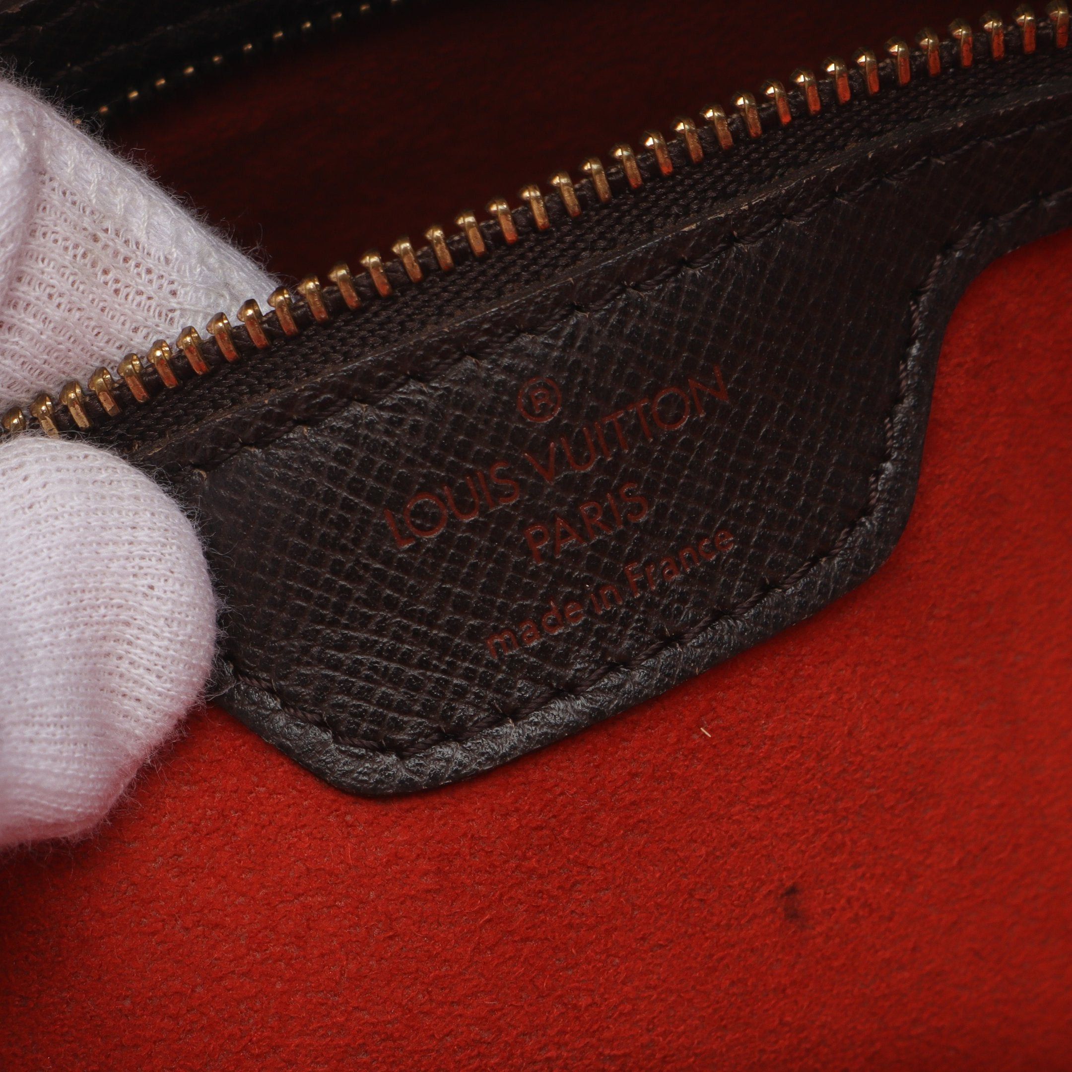 Louis Vuitton Louis Vuitton Brera Damier Ebene Handbag Leather Brown Size ONE SIZE - 4 Thumbnail