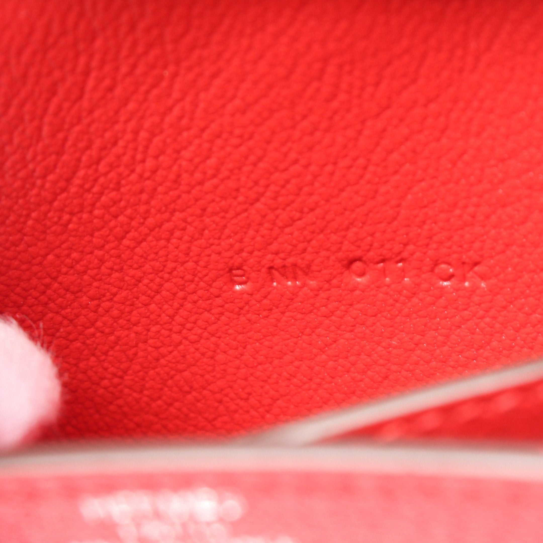 Hermes Hermes Chaîne Compact Wallet Shoulder Bag Chevre Red Silver Hardware B Stamp Size ONE SIZE - 5 Thumbnail