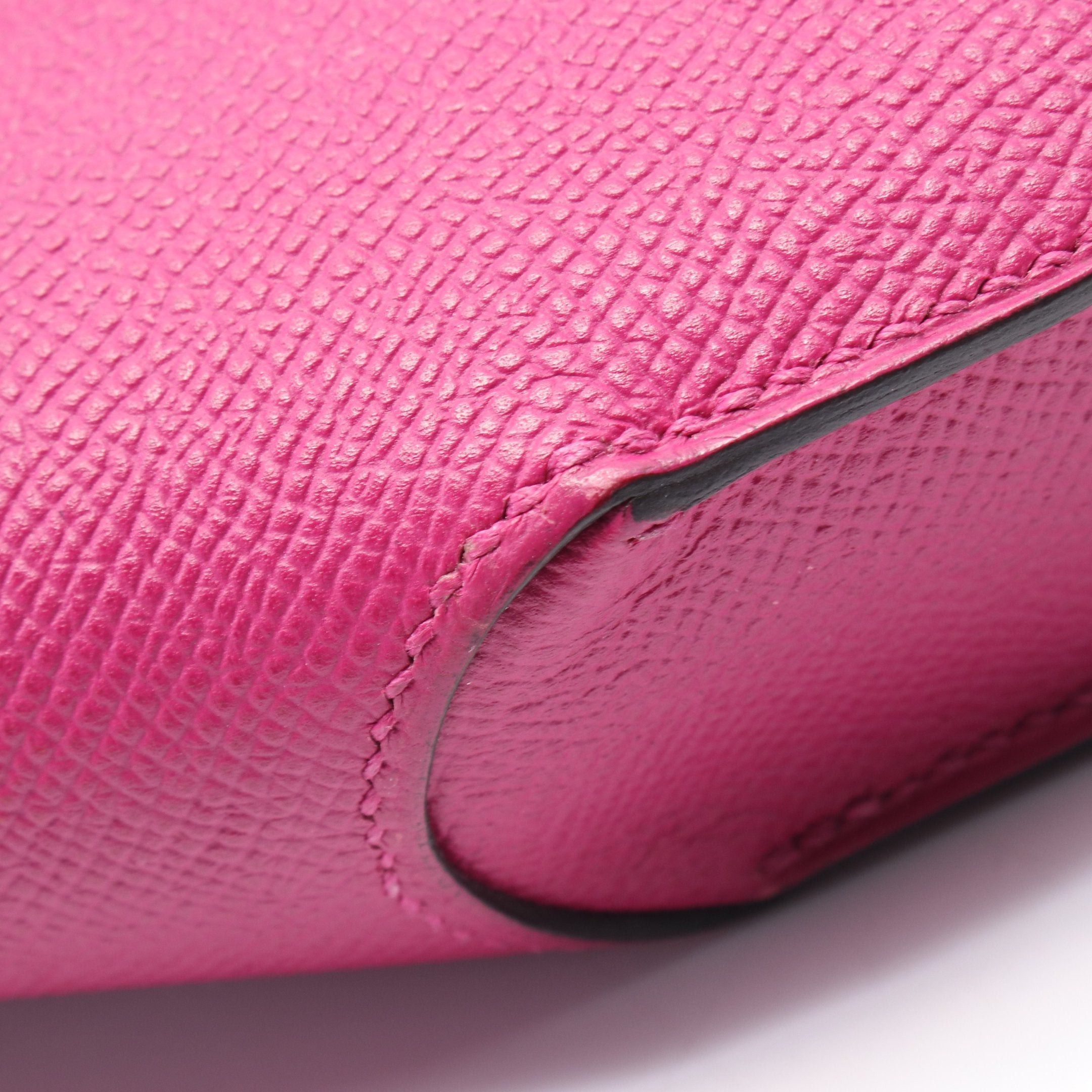 Hermes Hermes Schersch Midi Rose Purple Clutch Bag Veau Epsom Pink Silver Hardware A Stamp Size ONE SIZE - 6 Thumbnail