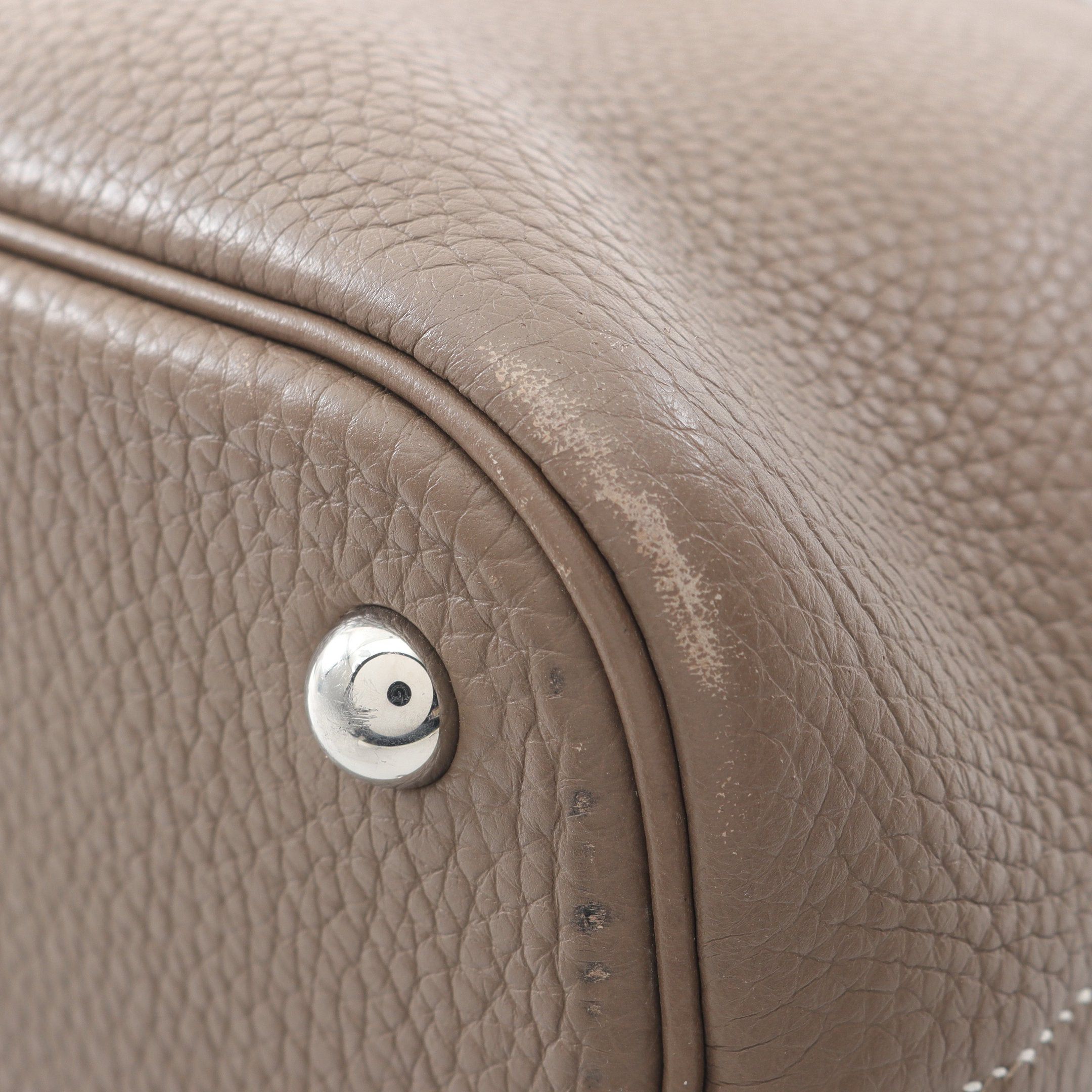 Hermes Hermes Bolide 31 Etoupe Handbag Clemence Leather Gray Brown Silver Hardware A Stamp Size ONE SIZE - 7 Thumbnail