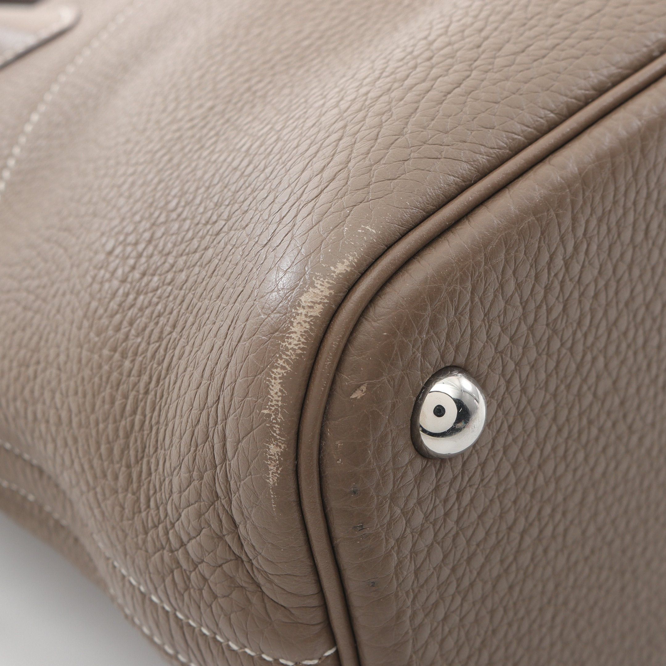 Hermes Hermes Bolide 31 Etoupe Handbag Clemence Leather Gray Brown Silver Hardware A Stamp Size ONE SIZE - 6 Thumbnail