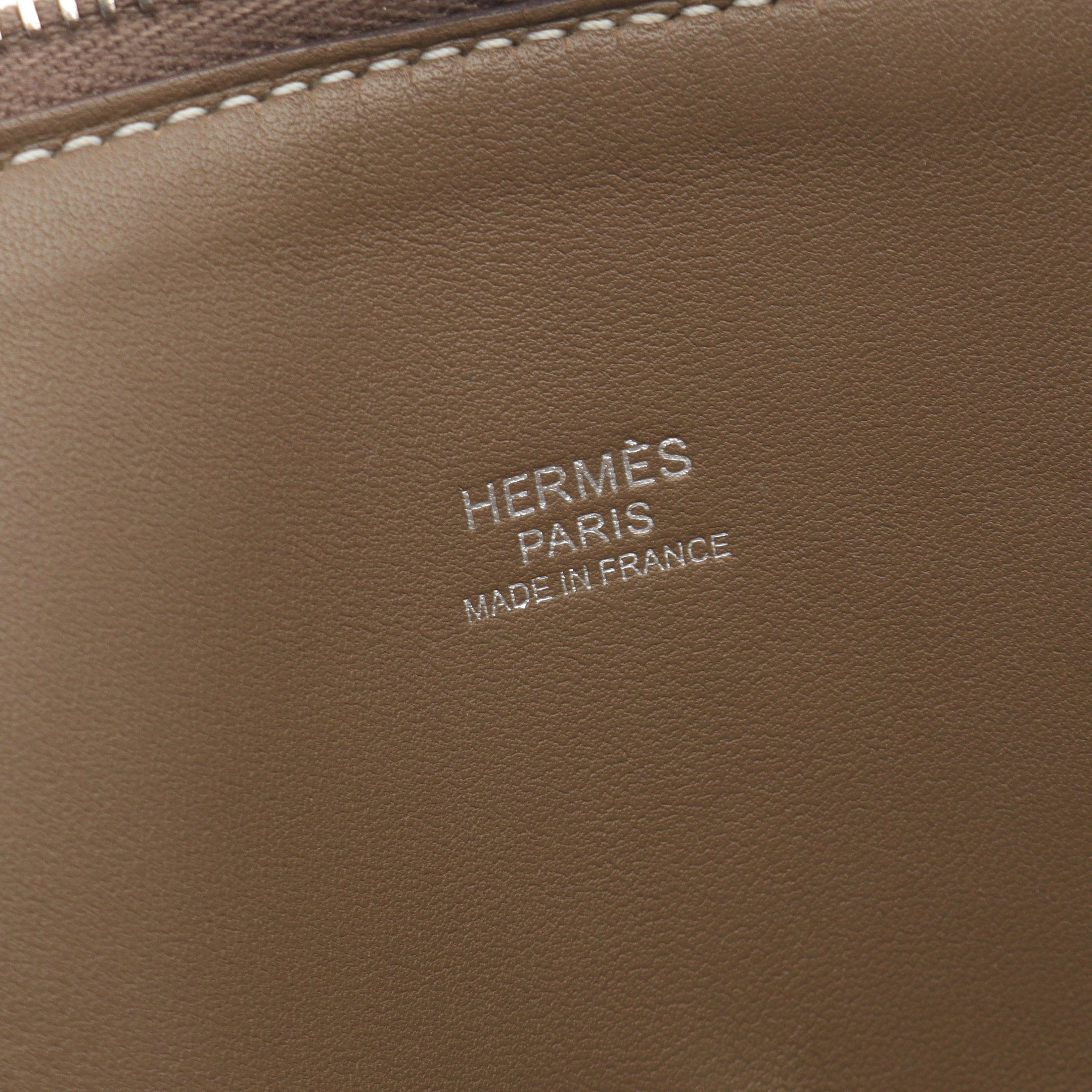 Hermes Hermes Bolide 31 Etoupe Handbag Clemence Leather Gray Brown Silver Hardware A Stamp Size ONE SIZE - 4 Thumbnail