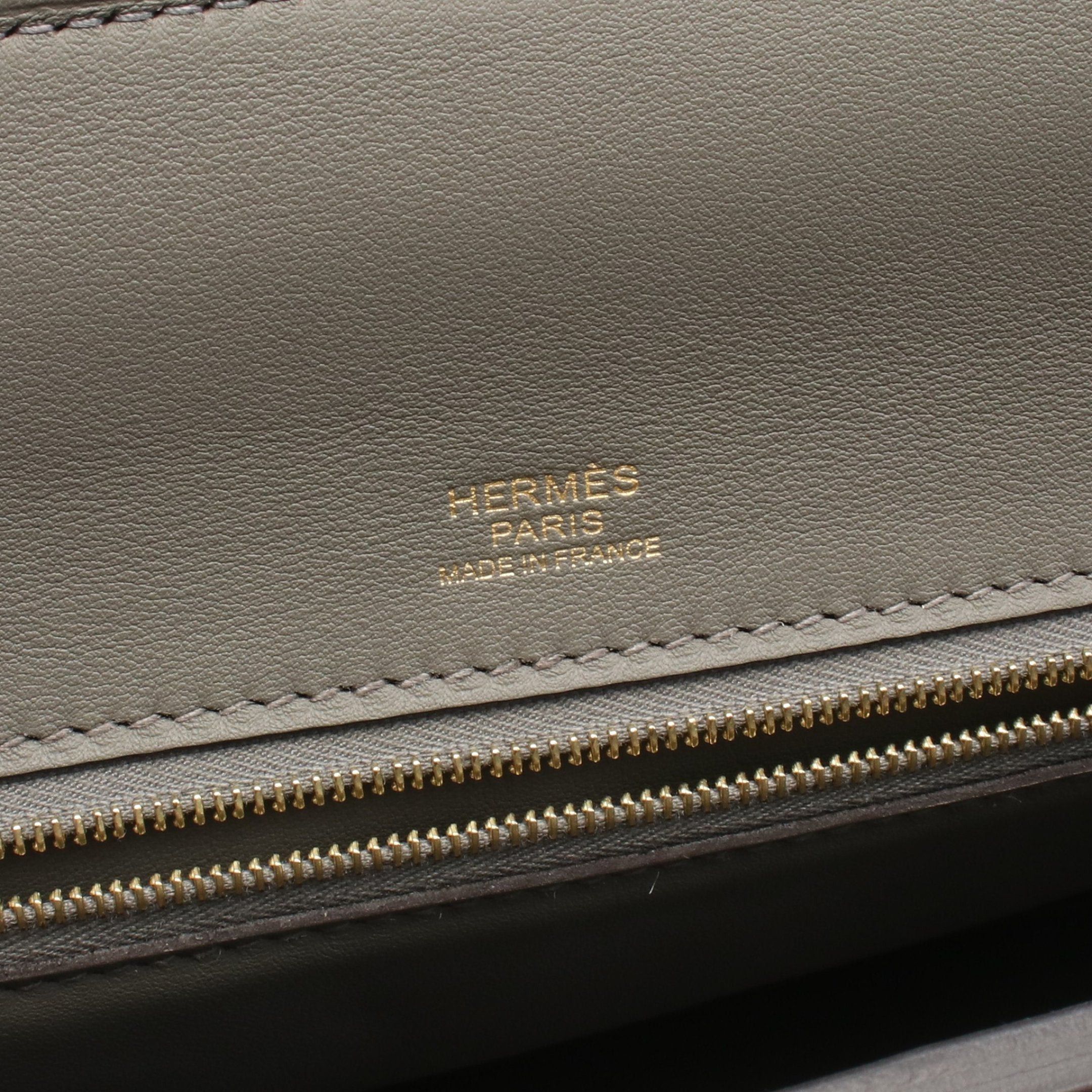 Hermes Hermes 24/24 Van Quatre 29 Ethane Handbag Togo Veau Swift Gray Gold Hardware U Stamp Size ONE SIZE - 4 Thumbnail