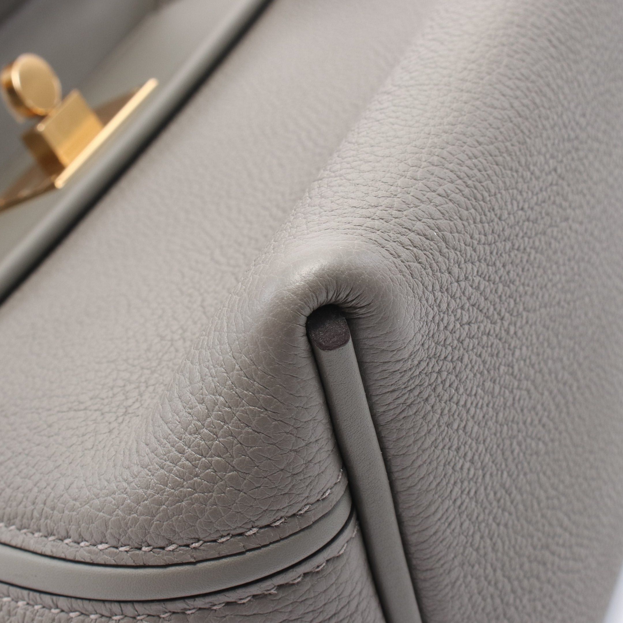 Hermes Hermes 24/24 Van Quatre 29 Ethane Handbag Togo Veau Swift Gray Gold Hardware U Stamp Size ONE SIZE - 6 Thumbnail