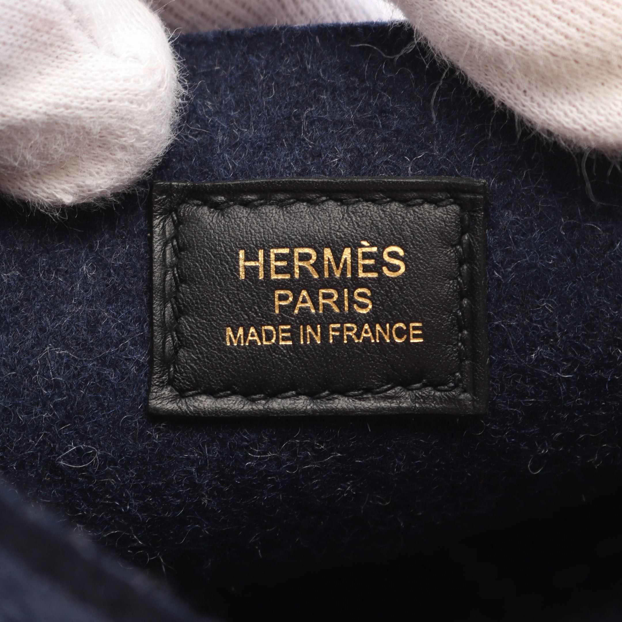 Hermes Hermes Evelyn Tpm Amazon Bleu Nui Shoulder Bag Feutre Veau Swift Navy Black Gold Hardware D Stamp Size ONE SIZE - 4 Thumbnail