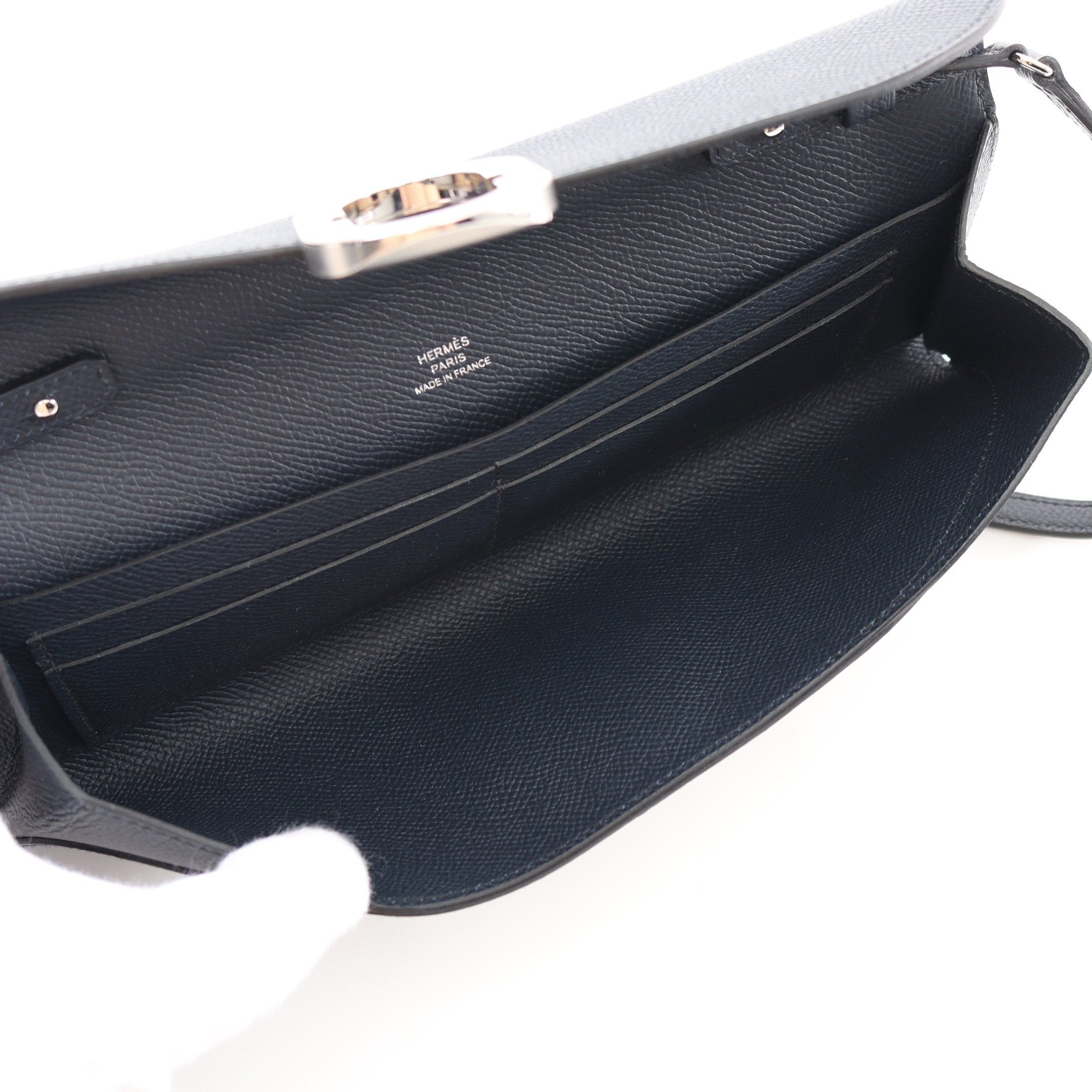 Hermes Hermes Chaîne Too Go Blue Indigo Shoulder Bag Veau Epsom Dark Navy Silver Hardware B Stamp Size ONE SIZE - 3 Thumbnail