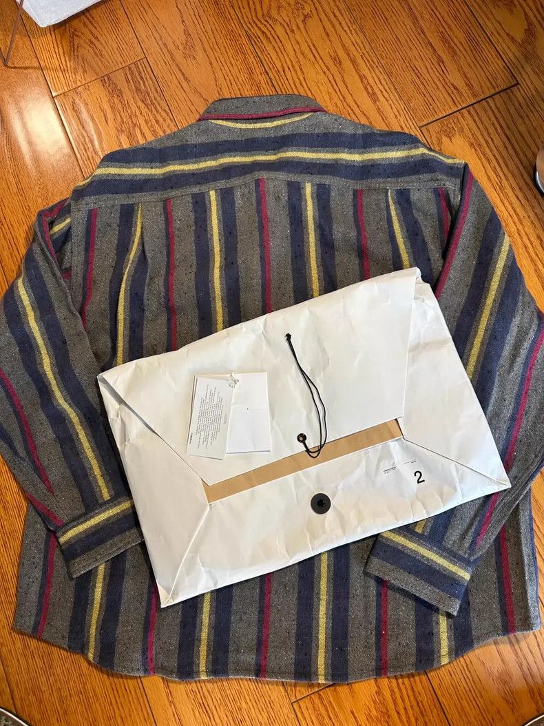 Visvim VISVIM Long Sleeve Striped Wool Shirt Size US M / EU 48-50 / 2 - 5 Thumbnail