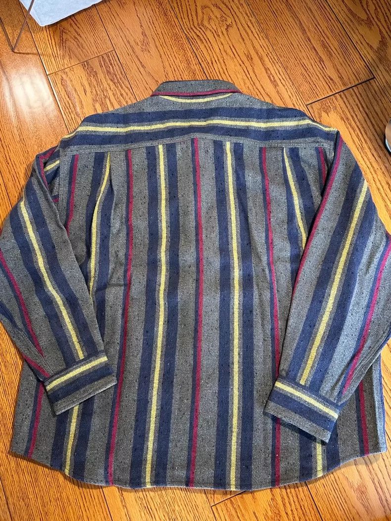 Visvim VISVIM Long Sleeve Striped Wool Shirt Size US M / EU 48-50 / 2 - 2 Thumbnail