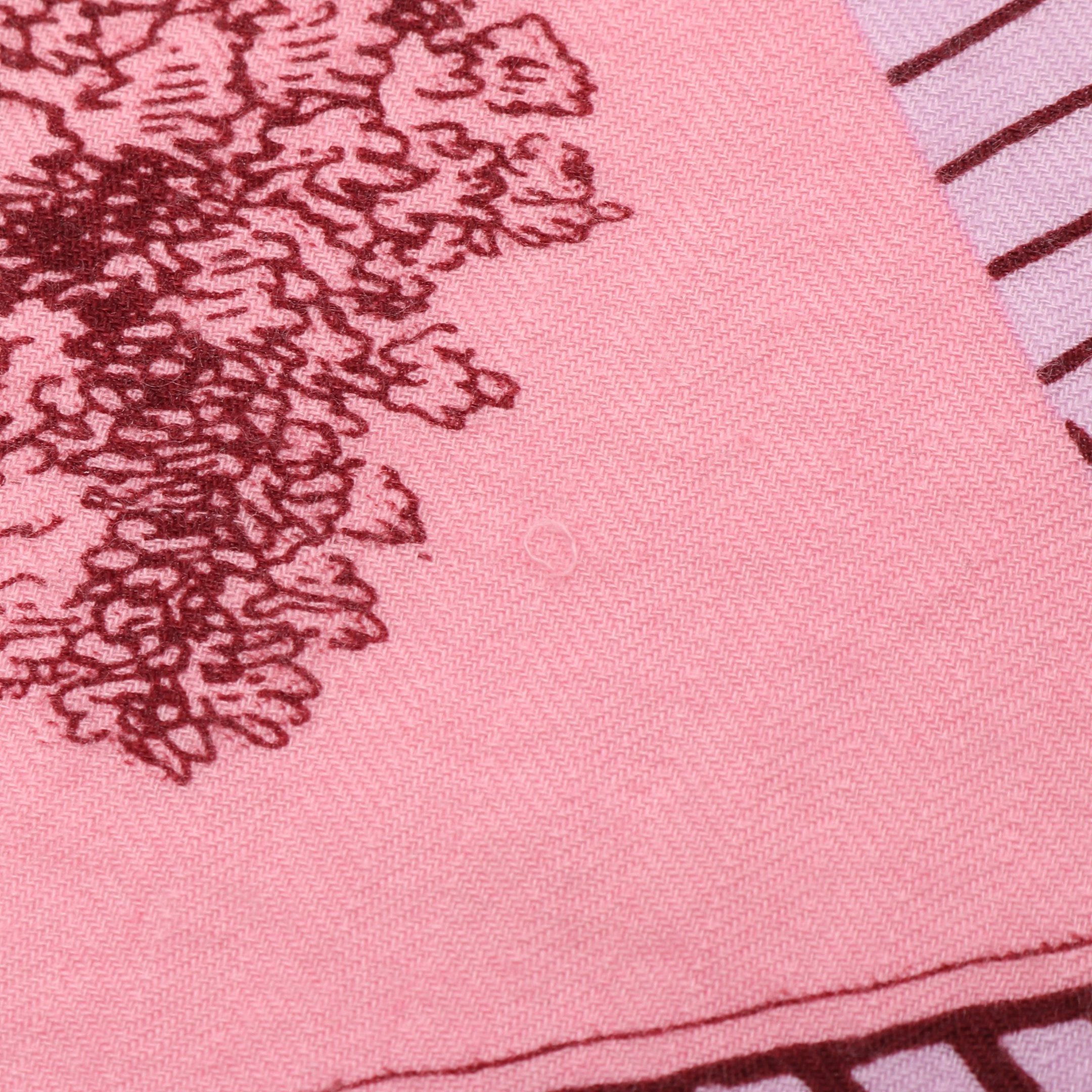 Hermes Hermes Carréjean Carres 140 Jeu Des Omnibus Et Dames Blanches Scarf Cashmere Silk Pink Purple Multicolor Size ONE SIZE - 8 Thumbnail