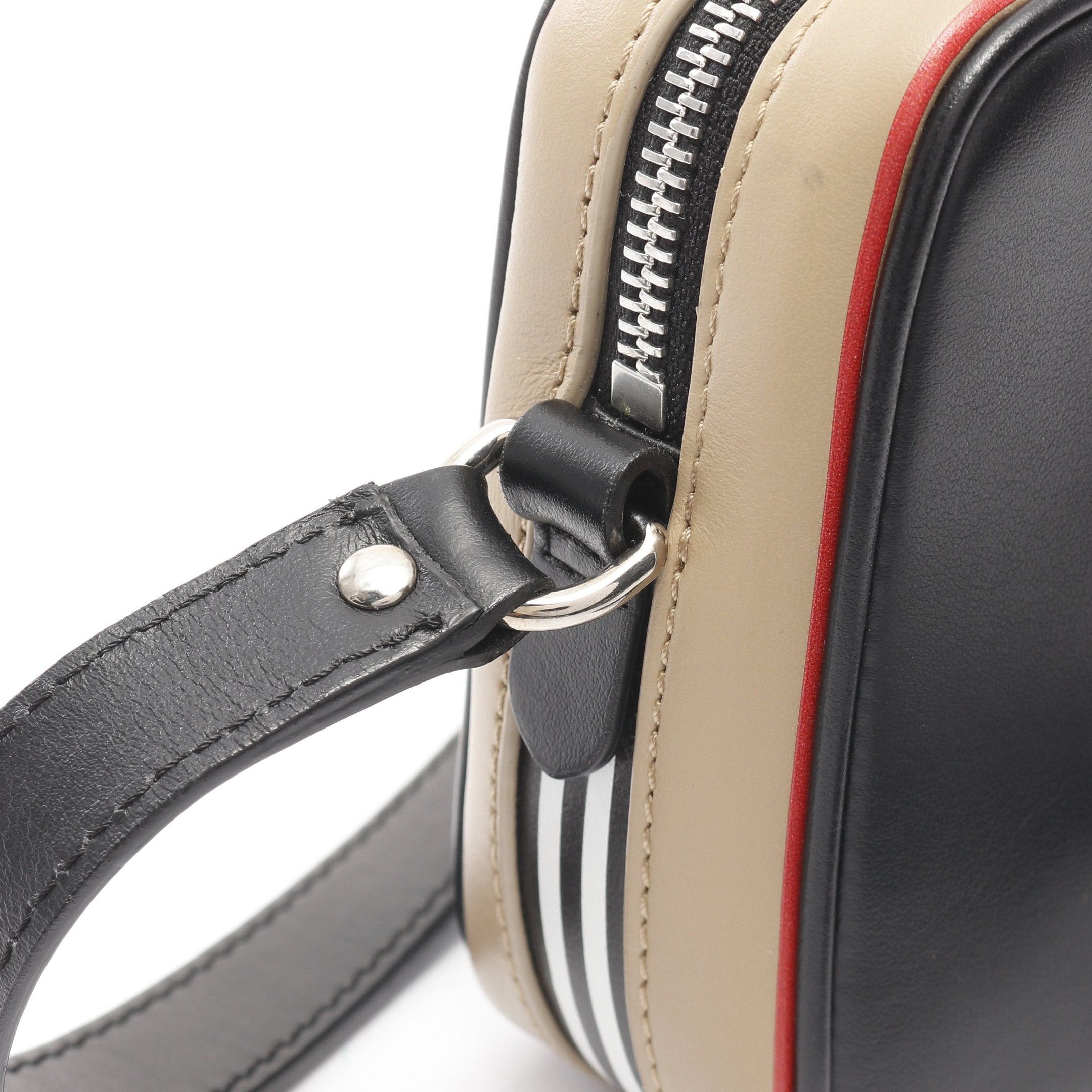 Burberry Burberry Shoulder Bag Leather Black Beige Red Size ONE SIZE - 7 Thumbnail