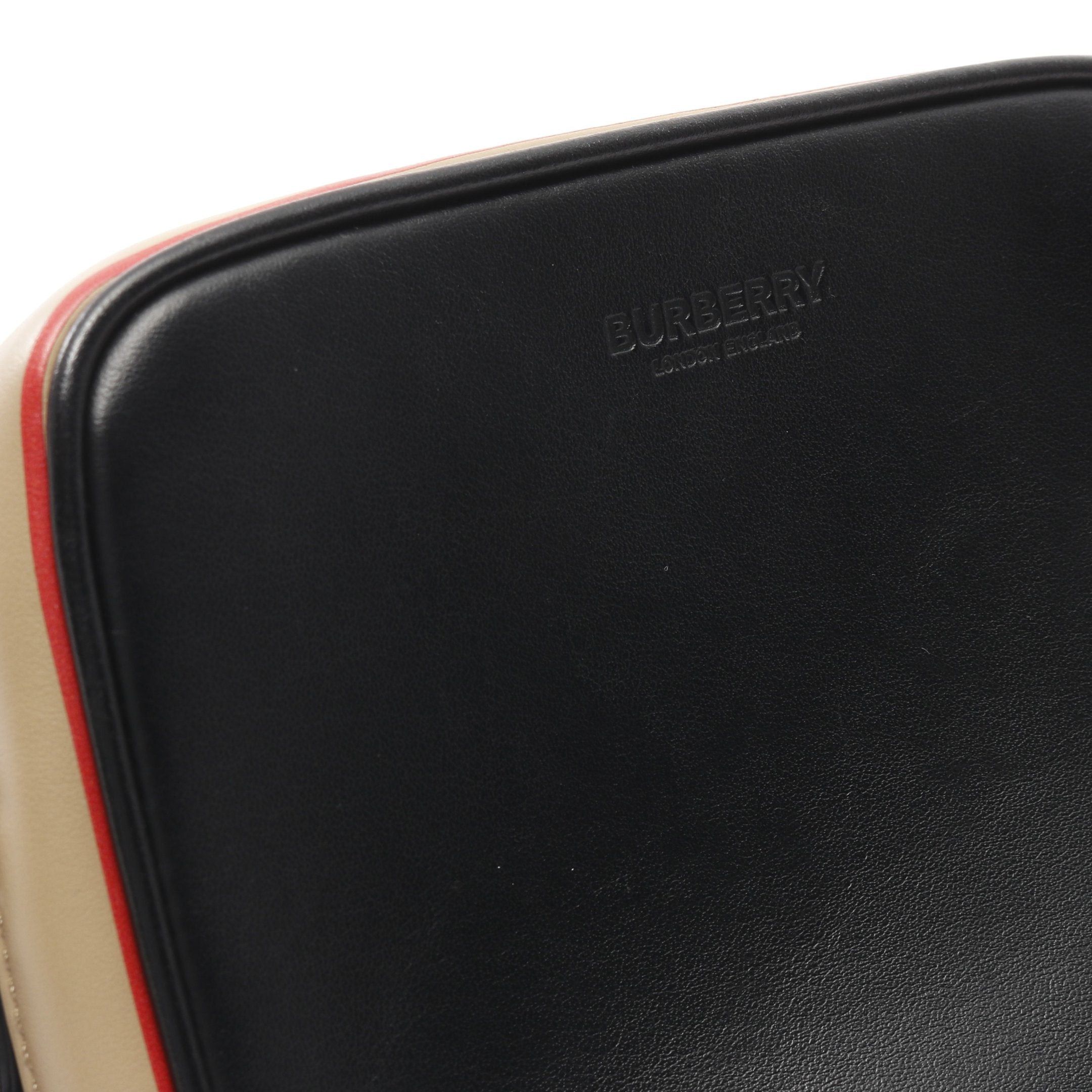 Burberry Burberry Shoulder Bag Leather Black Beige Red Size ONE SIZE - 8 Thumbnail
