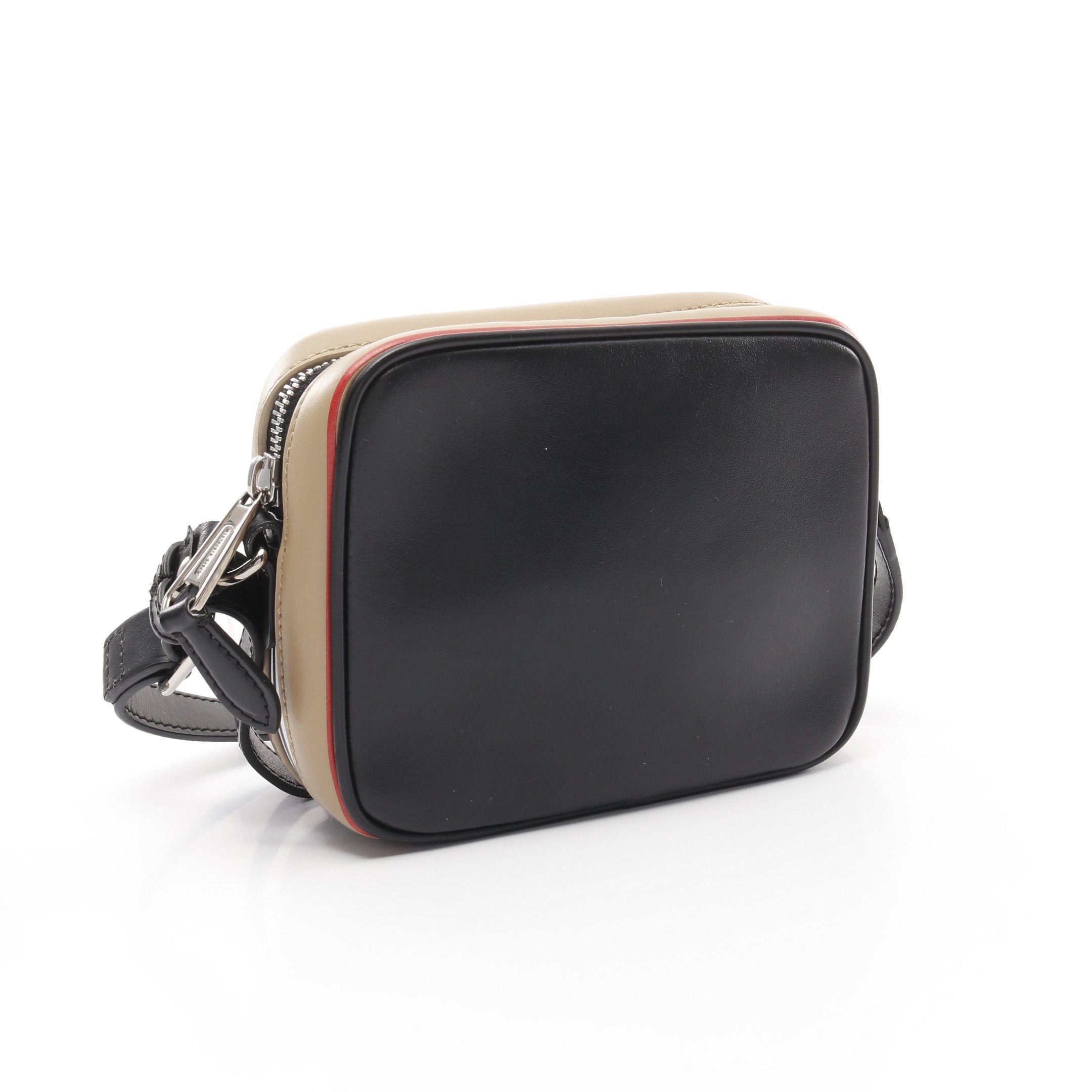 Burberry Burberry Shoulder Bag Leather Black Beige Red Size ONE SIZE - 2 Thumbnail