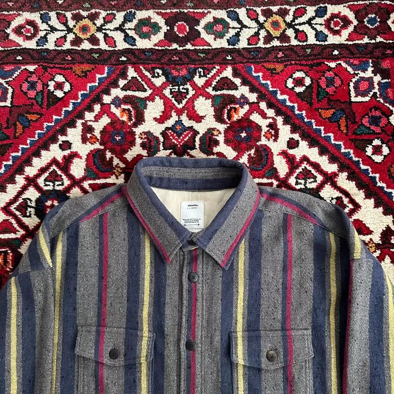 Visvim VISVIM Lumber Long Sleeve Striped Shirt Size US M / EU 48-50 / 2 - 3 Thumbnail