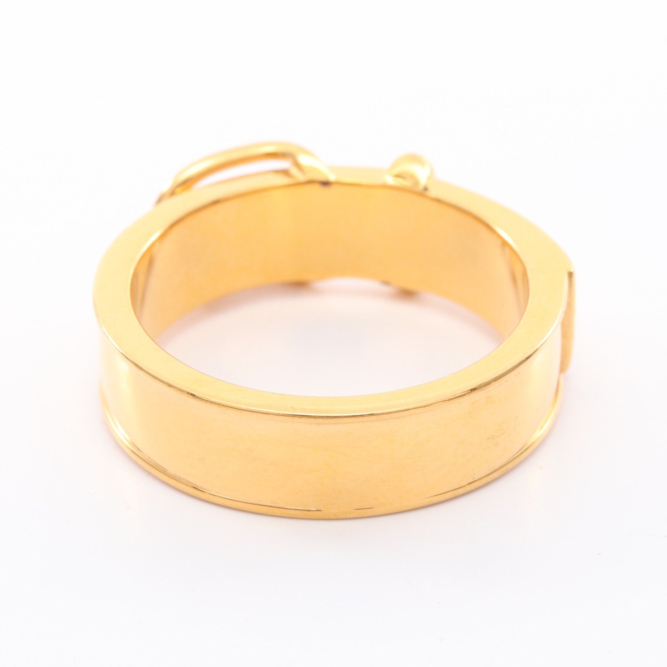 Hermes Hermes Book Le Serie Scarf Ring Gp Gold Size ONE SIZE - 2 Thumbnail