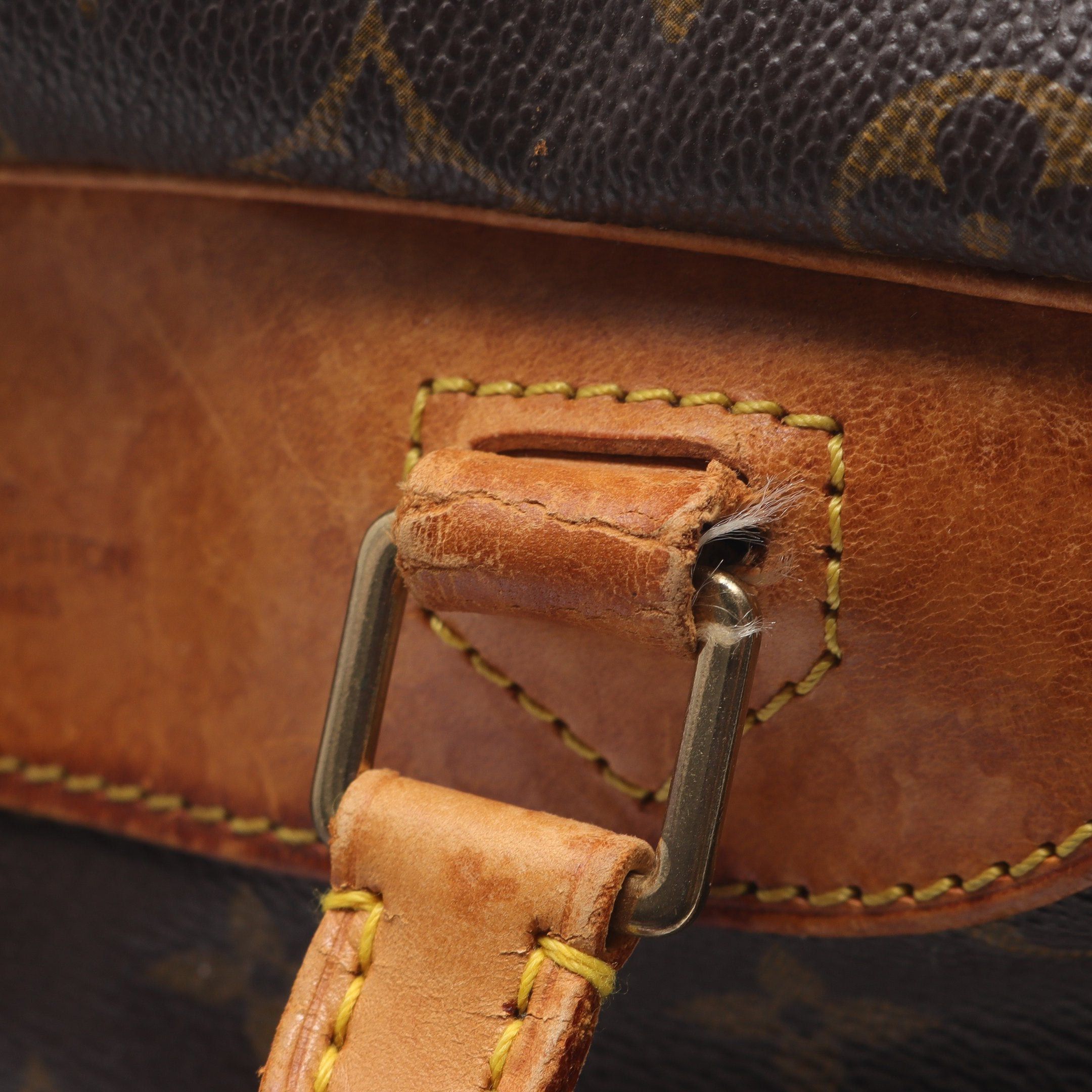 Louis Vuitton Louis Vuitton Deauville Bowling Vanity Monogram Handbag Leather Brown Size ONE SIZE - 9 Thumbnail
