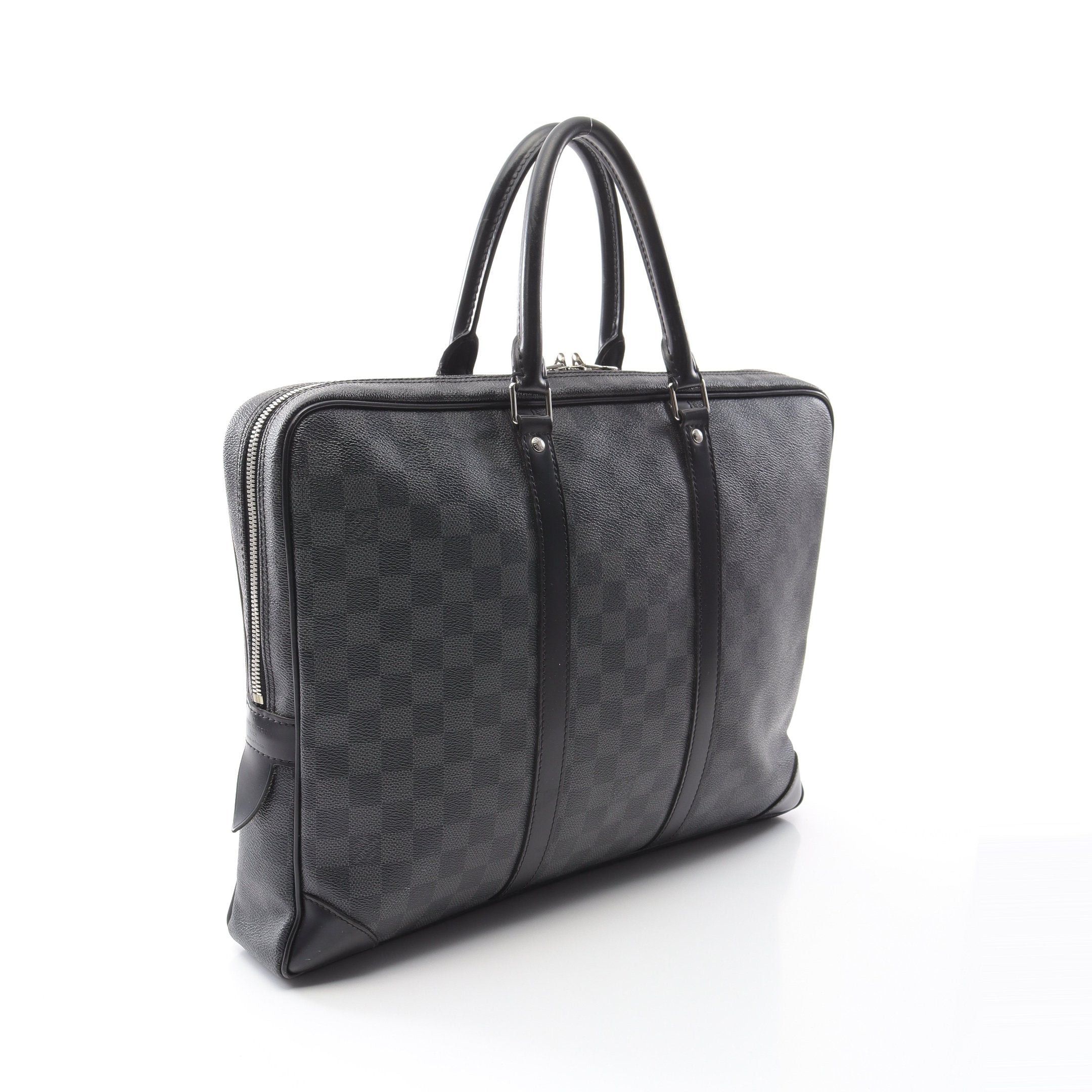 Louis Vuitton Louis Vuitton Porte Document Voyage Damier Graphite Business Bag Briefcase Leather Black Size ONE SIZE - 2 Thumbnail