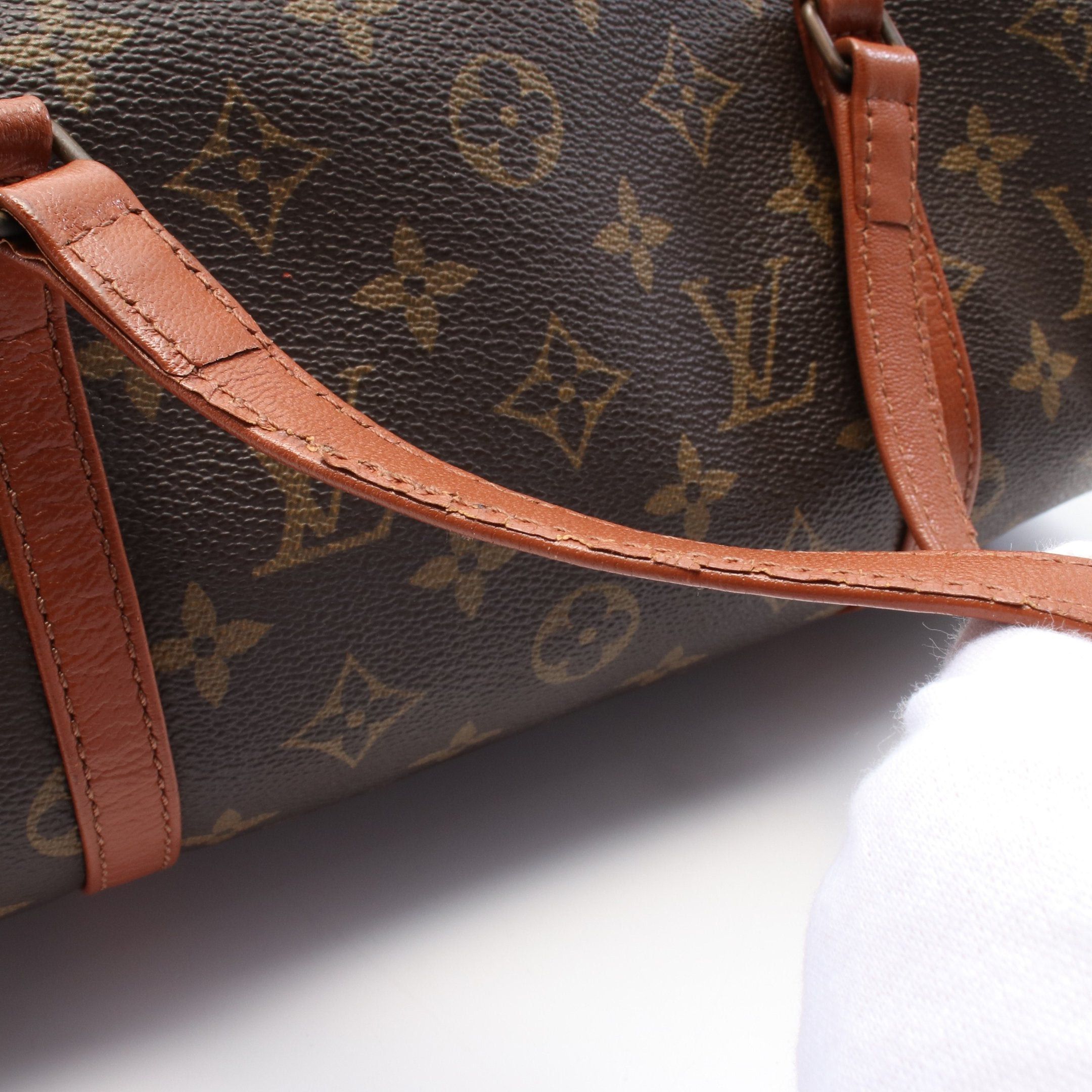 Louis Vuitton Louis Vuitton Papillon 30 Monogram Handbag Leather Brown Size ONE SIZE - 6 Thumbnail