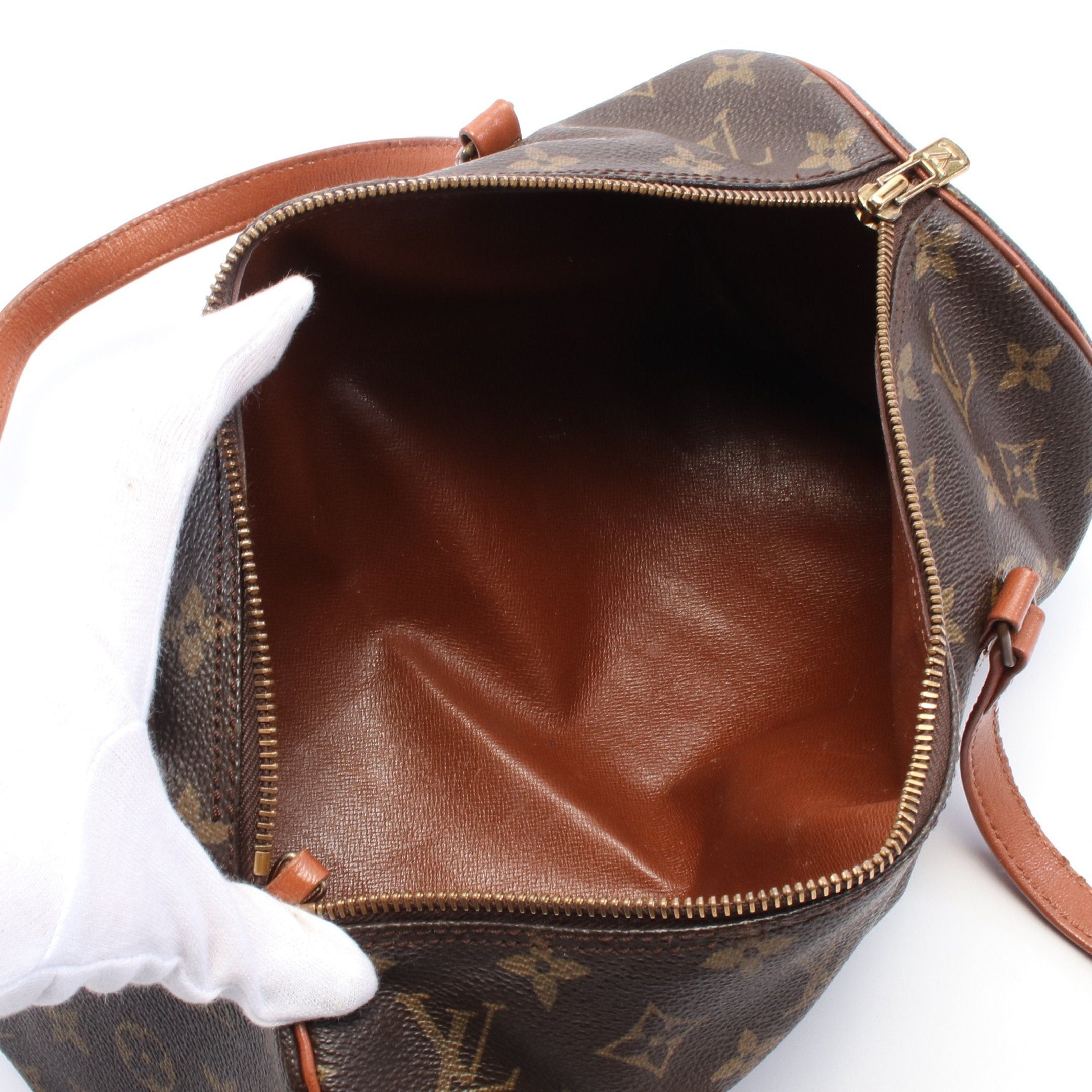 Louis Vuitton Louis Vuitton Papillon 30 Monogram Handbag Leather Brown Size ONE SIZE - 3 Thumbnail