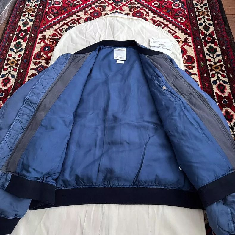 Visvim Visvim Thorson MA1 Jacket in Blue Size US XL / EU 56 / 4 - 4 Thumbnail