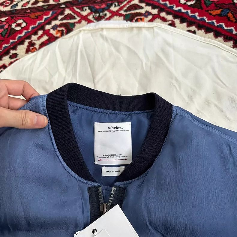 Visvim Visvim Thorson MA1 Jacket in Blue Size US XL / EU 56 / 4 - 6 Thumbnail