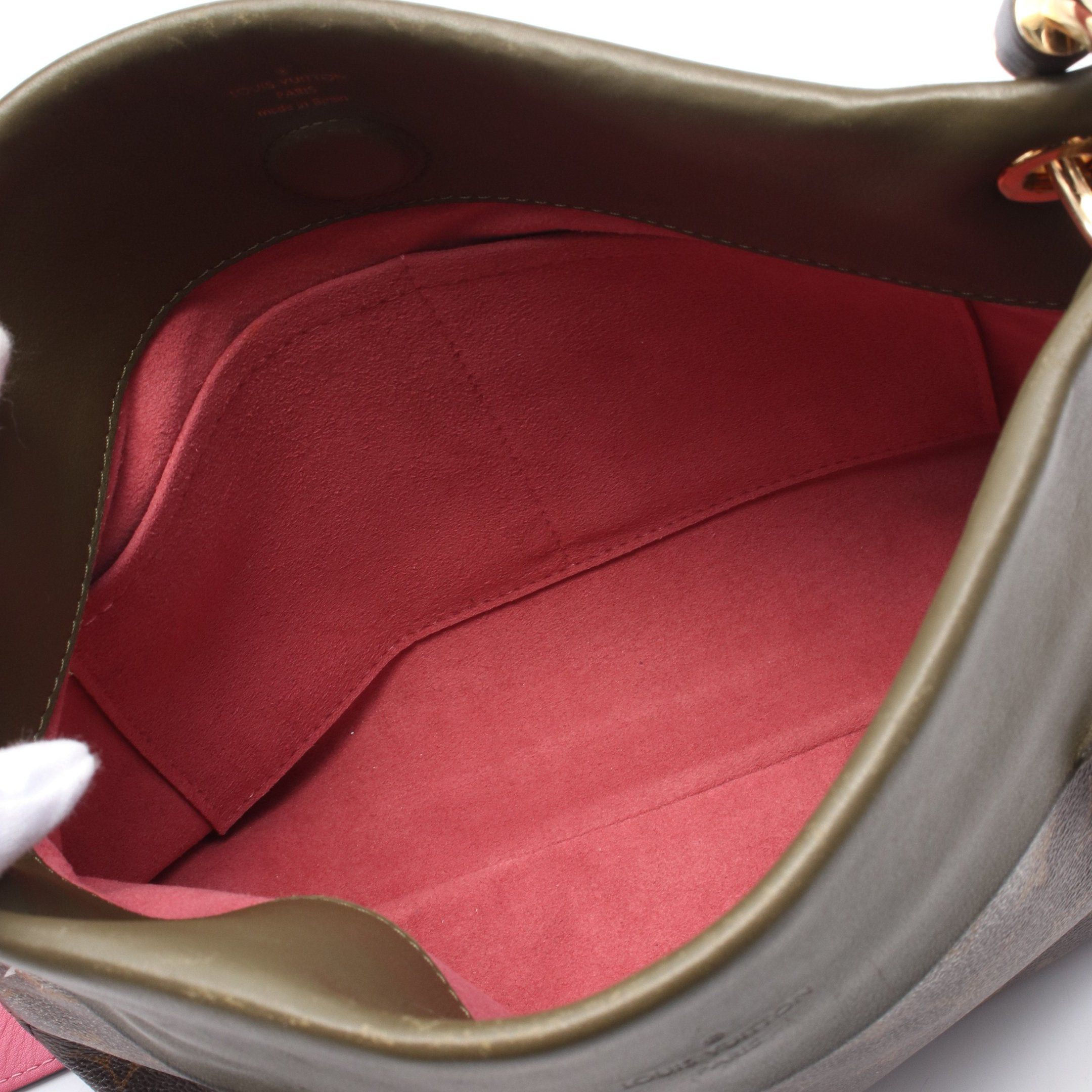 Louis Vuitton Louis Vuitton Tuileries Monogram One Shoulder Bag Leather Brown Khaki Green Pink Size ONE SIZE - 3 Thumbnail