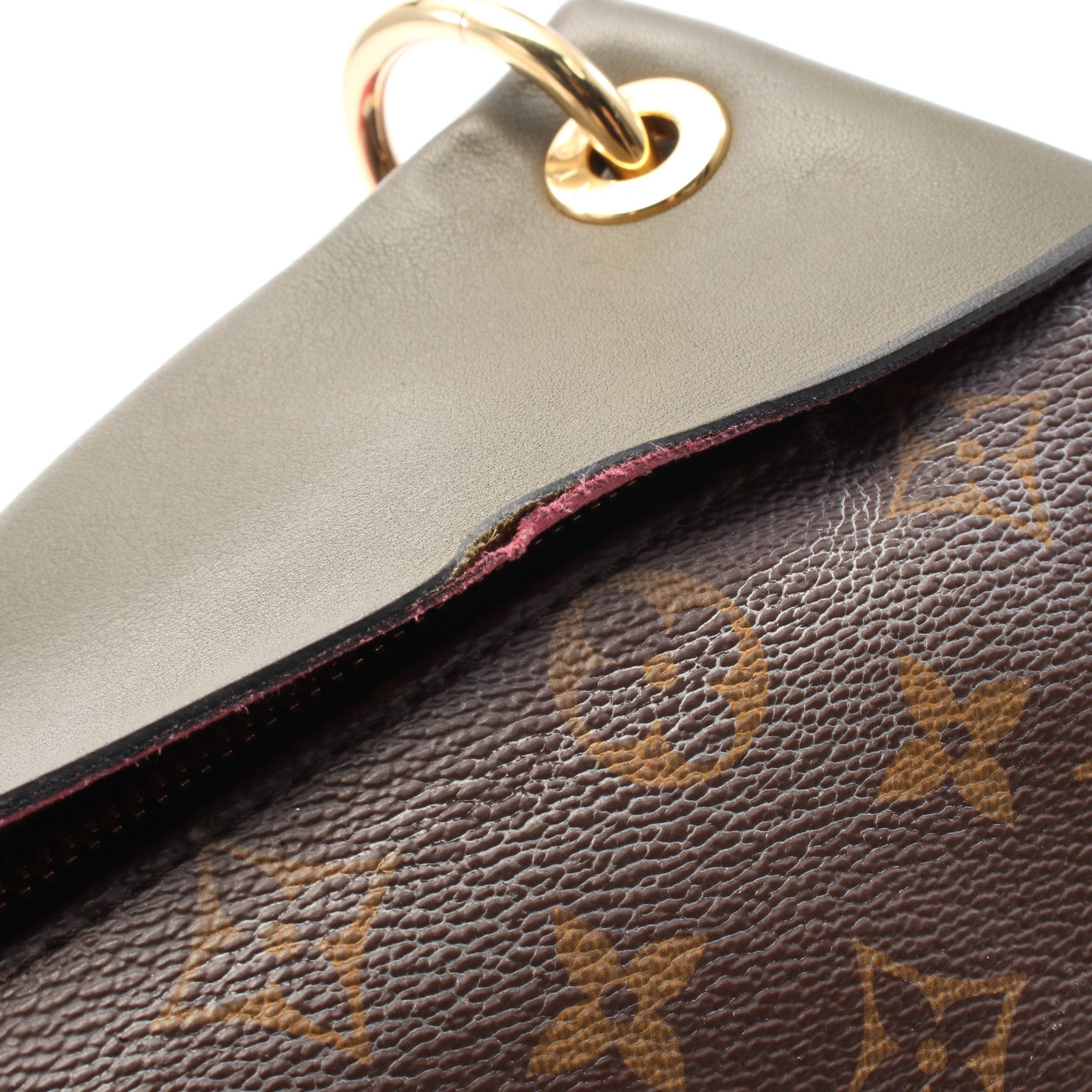 Louis Vuitton Louis Vuitton Tuileries Monogram One Shoulder Bag Leather Brown Khaki Green Pink Size ONE SIZE - 8 Thumbnail