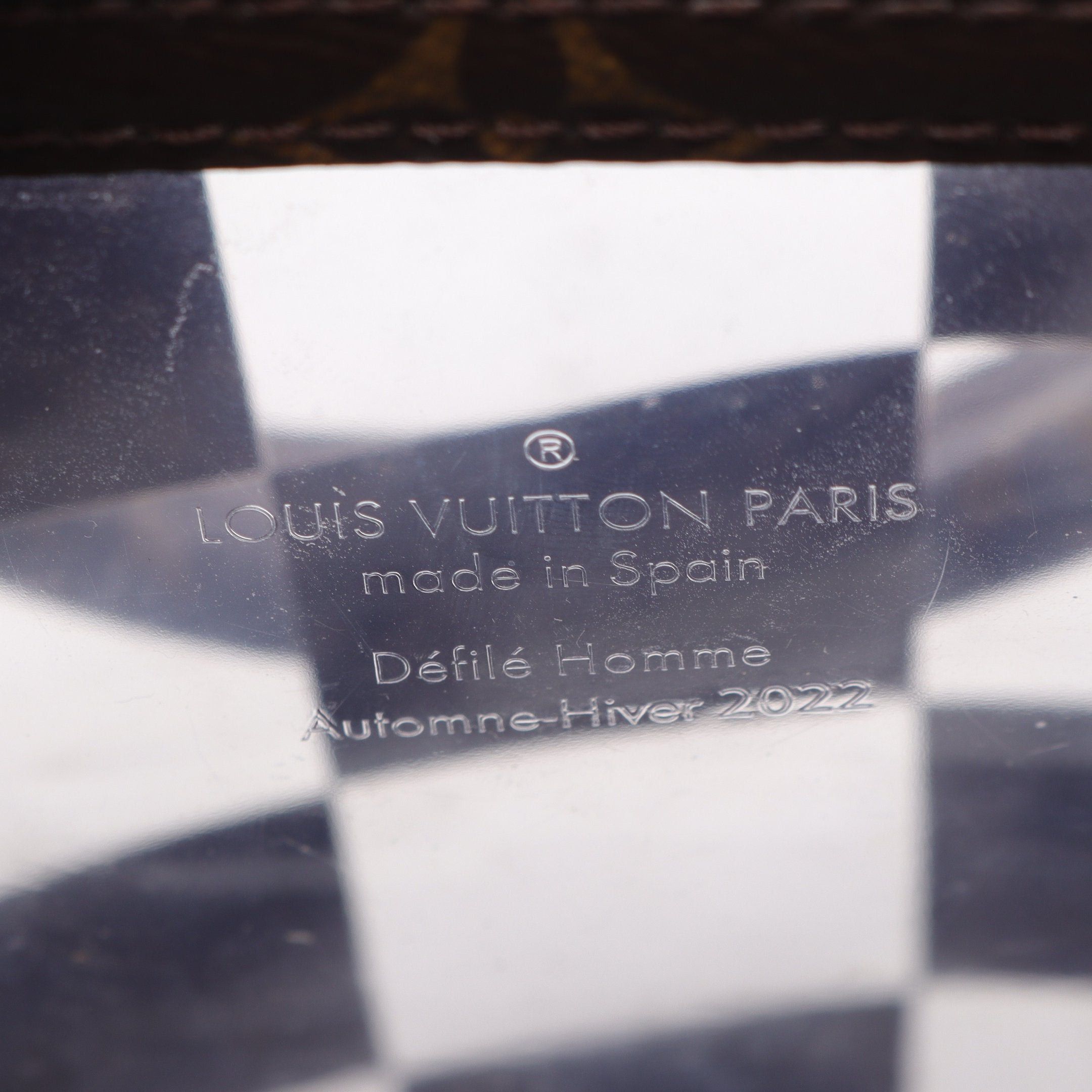 Louis Vuitton Louis Vuitton Sac Plat Monogram Chess Handbag Tote Bag Vinyl Brown Clear Size ONE SIZE - 4 Thumbnail