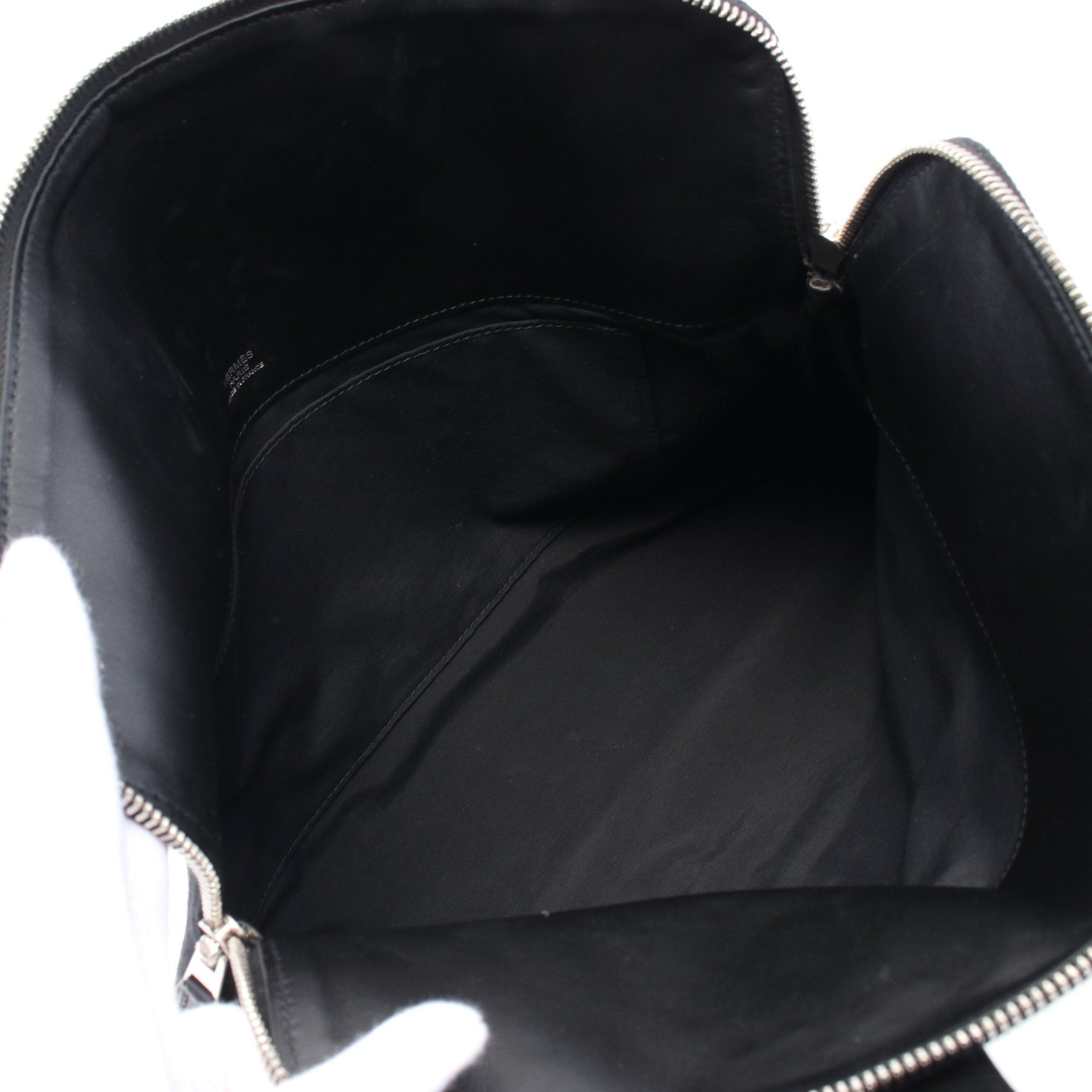 Hermes Hermes Sack Eboo Mm Handbag Canvas Leather Black Silver Hardware □J Carved Stamp Size ONE SIZE - 3 Thumbnail