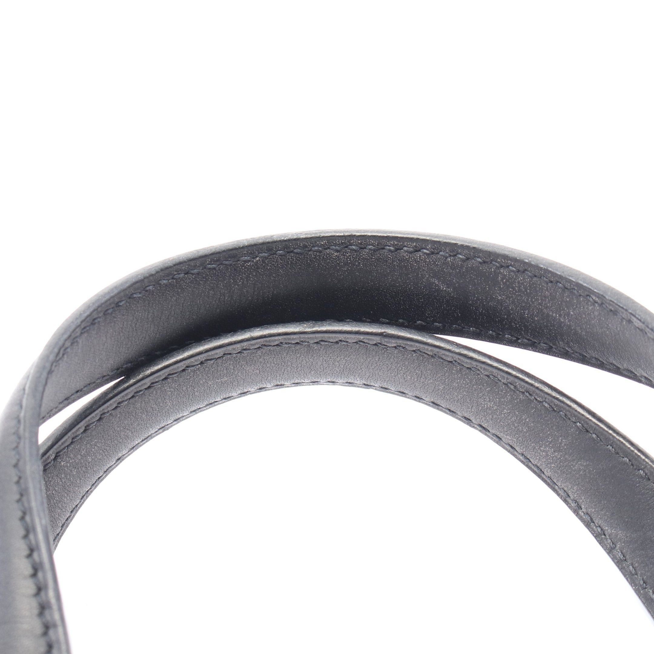 Hermes Hermes Sack Eboo Mm Handbag Canvas Leather Black Silver Hardware □J Carved Stamp Size ONE SIZE - 7 Thumbnail
