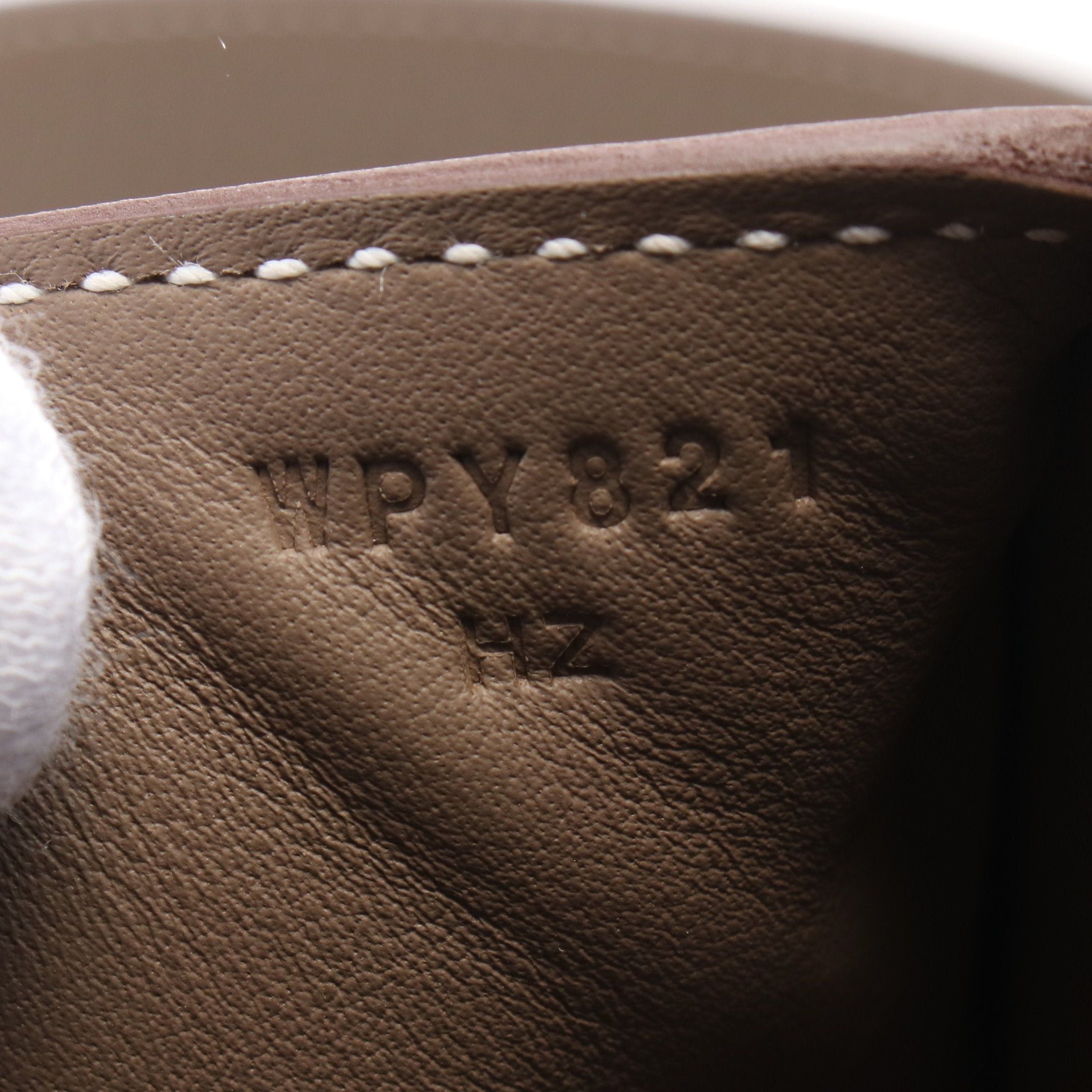 Hermes Hermes Lindy Mini Etoupe Shoulder Bag Clemence Leather Gray Brown Silver Hardware Double Engraved Size ONE SIZE - 5 Thumbnail
