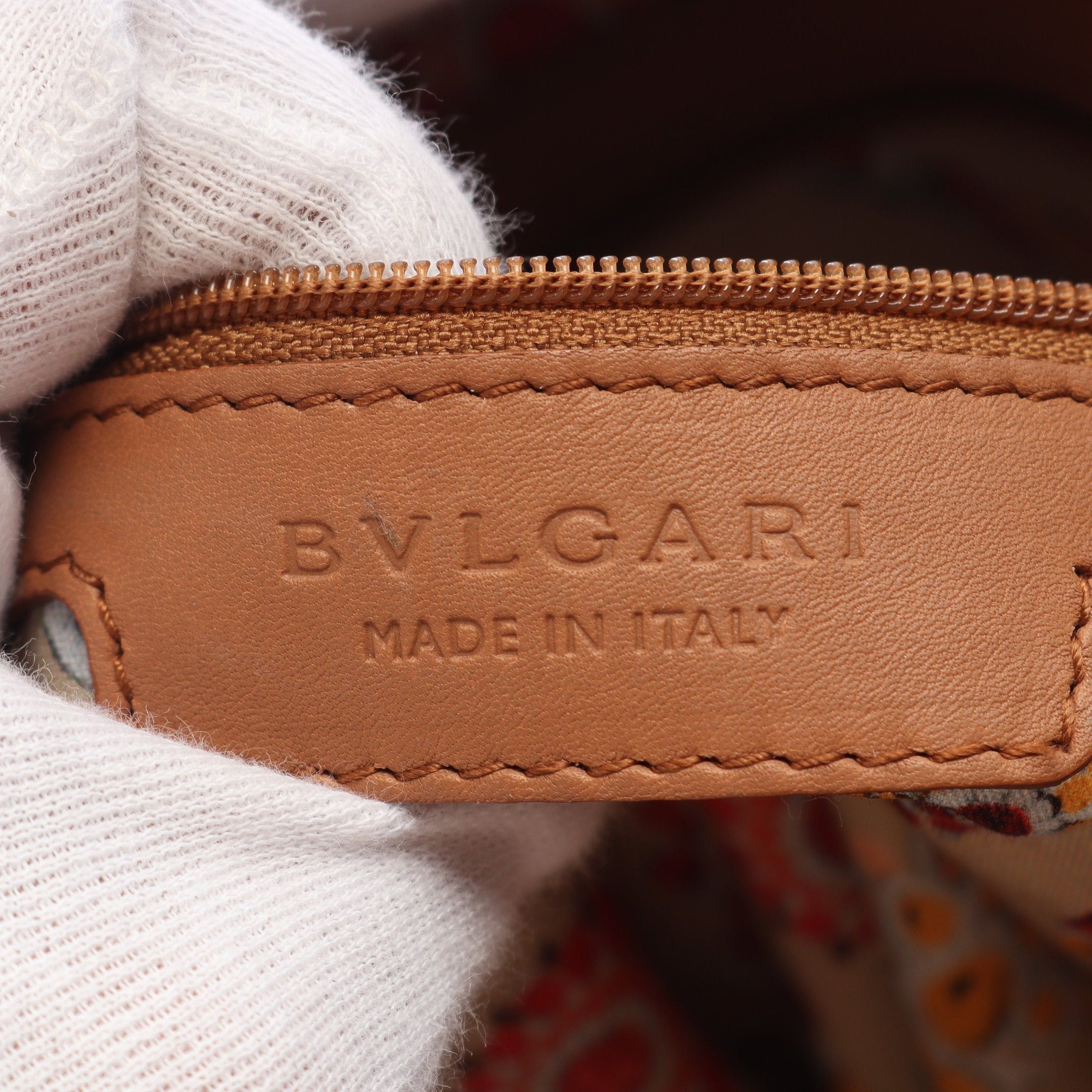 Bvlgari Bvlgari Collezione Handbag Leather Light Brown Size ONE SIZE - 4 Thumbnail