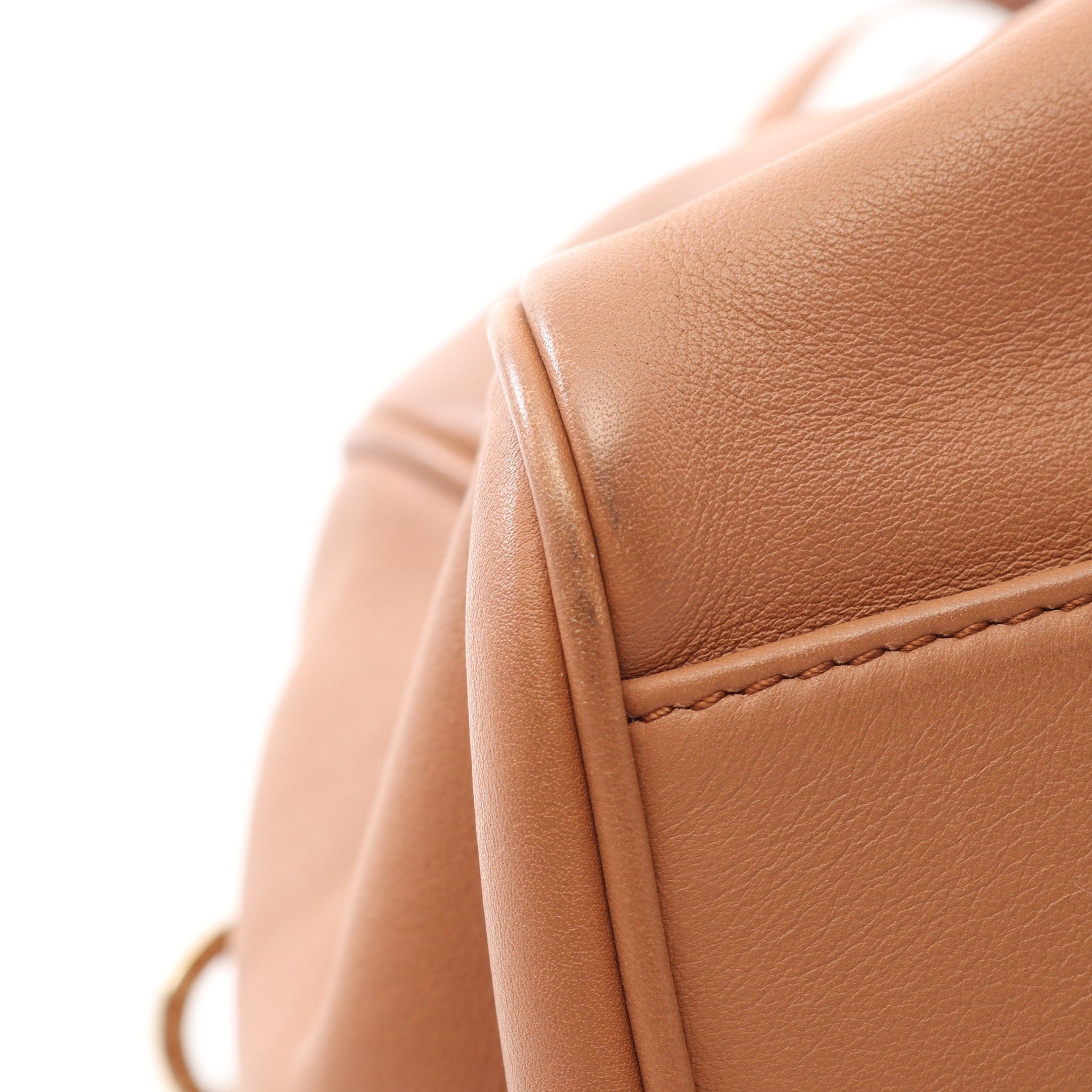 Bvlgari Bvlgari Collezione Handbag Leather Light Brown Size ONE SIZE - 6 Thumbnail