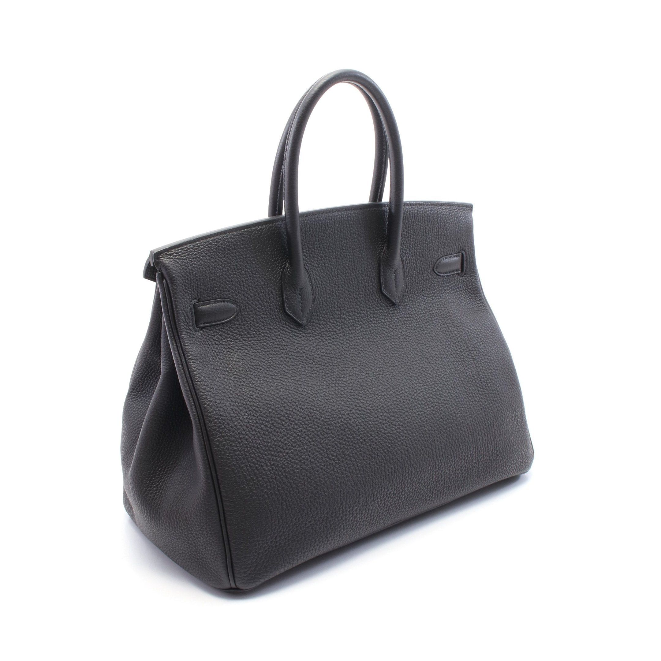 Hermes Hermes Birkin 35 Handbag Togo Black Gold Hardware Y Stamp Size ONE SIZE - 2 Thumbnail