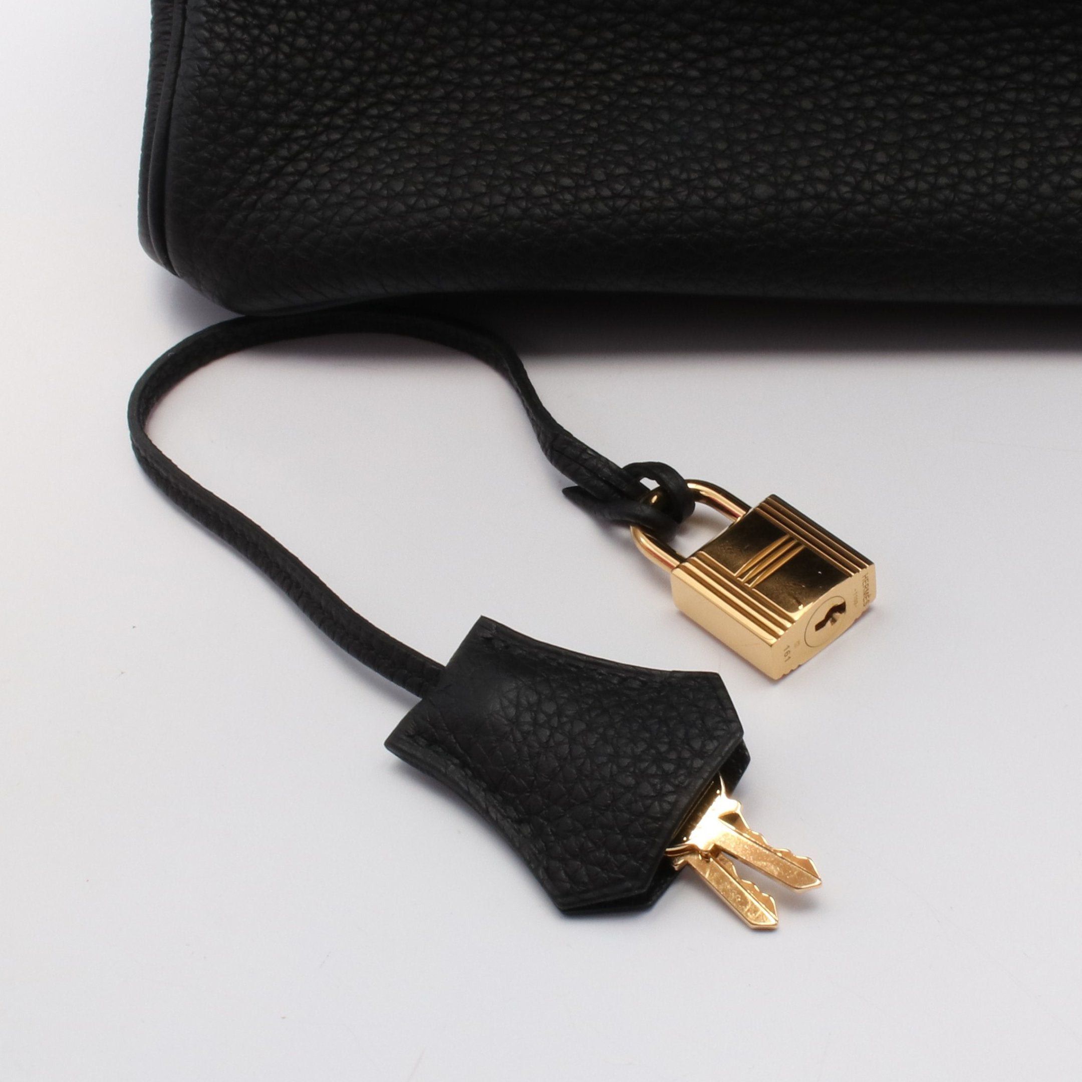 Hermes Hermes Birkin 35 Handbag Togo Black Gold Hardware Y Stamp Size ONE SIZE - 6 Thumbnail