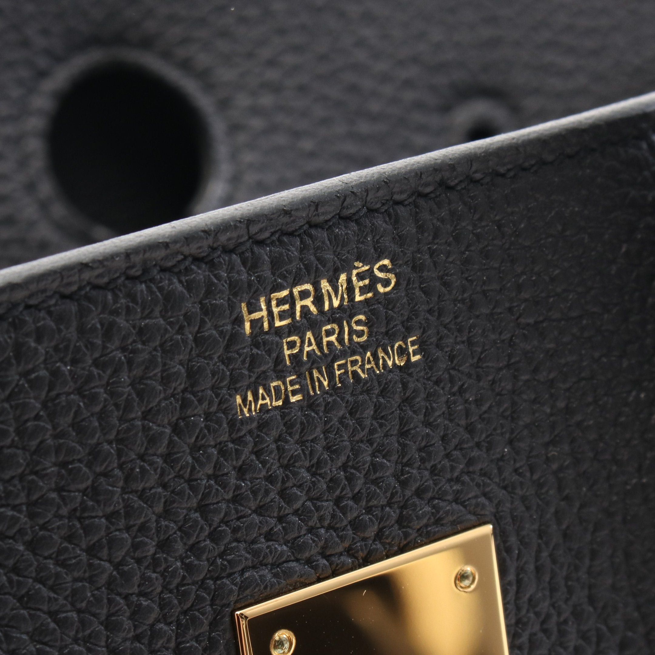 Hermes Hermes Birkin 35 Handbag Togo Black Gold Hardware Y Stamp Size ONE SIZE - 4 Thumbnail