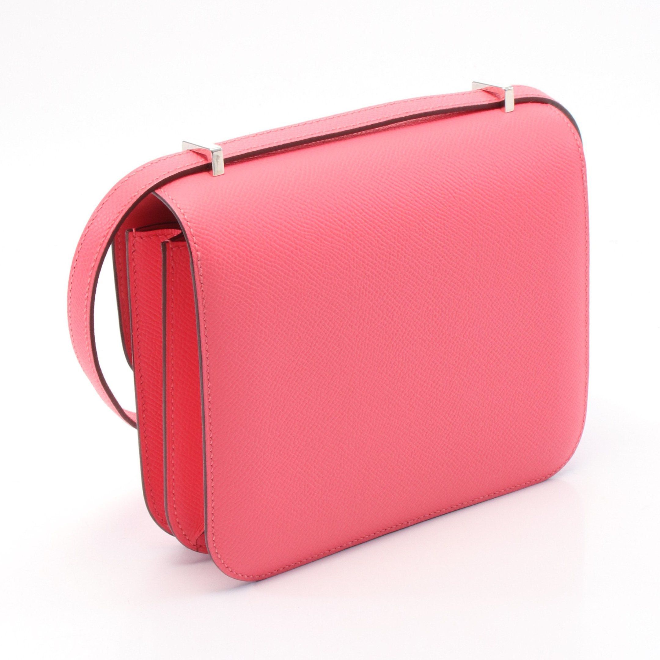 Hermes Hermes Constance 3 Mini Miroir Rose Azalea Shoulder Bag Veau Epsom Pink Silver Hardware B Stamp Size ONE SIZE - 2 Thumbnail