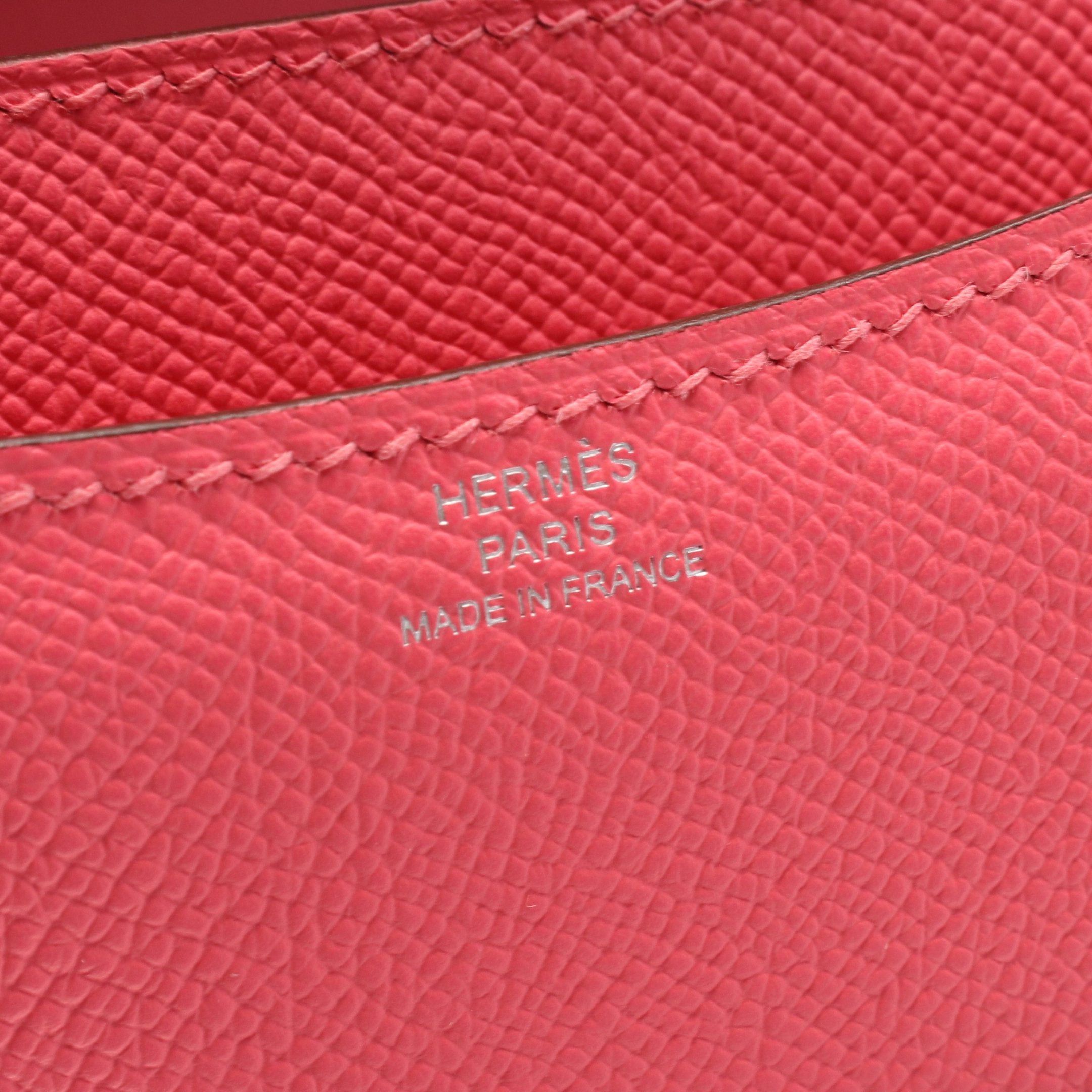Hermes Hermes Constance 3 Mini Miroir Rose Azalea Shoulder Bag Veau Epsom Pink Silver Hardware B Stamp Size ONE SIZE - 4 Thumbnail