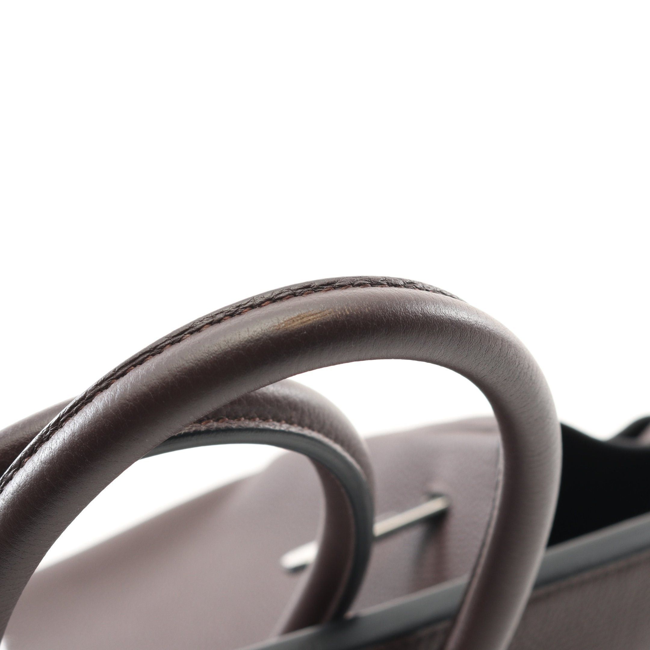 Hermes Hermes Birkin 35 Chocolate Handbag Togo Dark Brown Silver Hardware C Engraved Size ONE SIZE - 9 Thumbnail