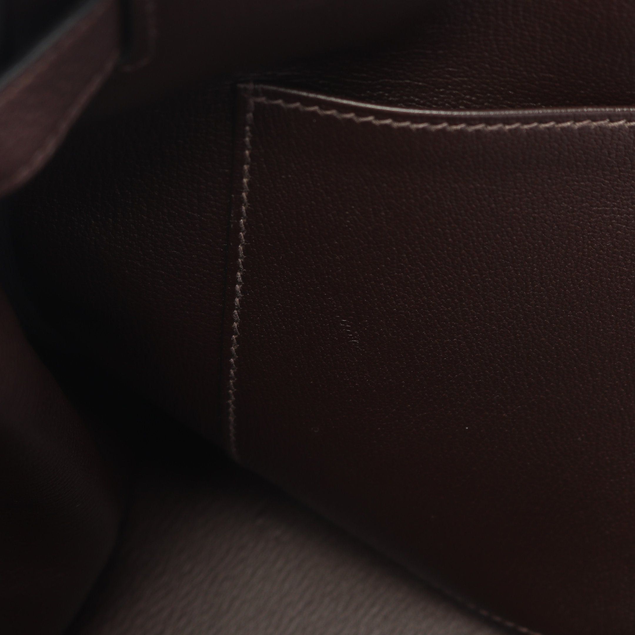 Hermes Hermes Birkin 35 Chocolate Handbag Togo Dark Brown Silver Hardware C Engraved Size ONE SIZE - 10 Thumbnail