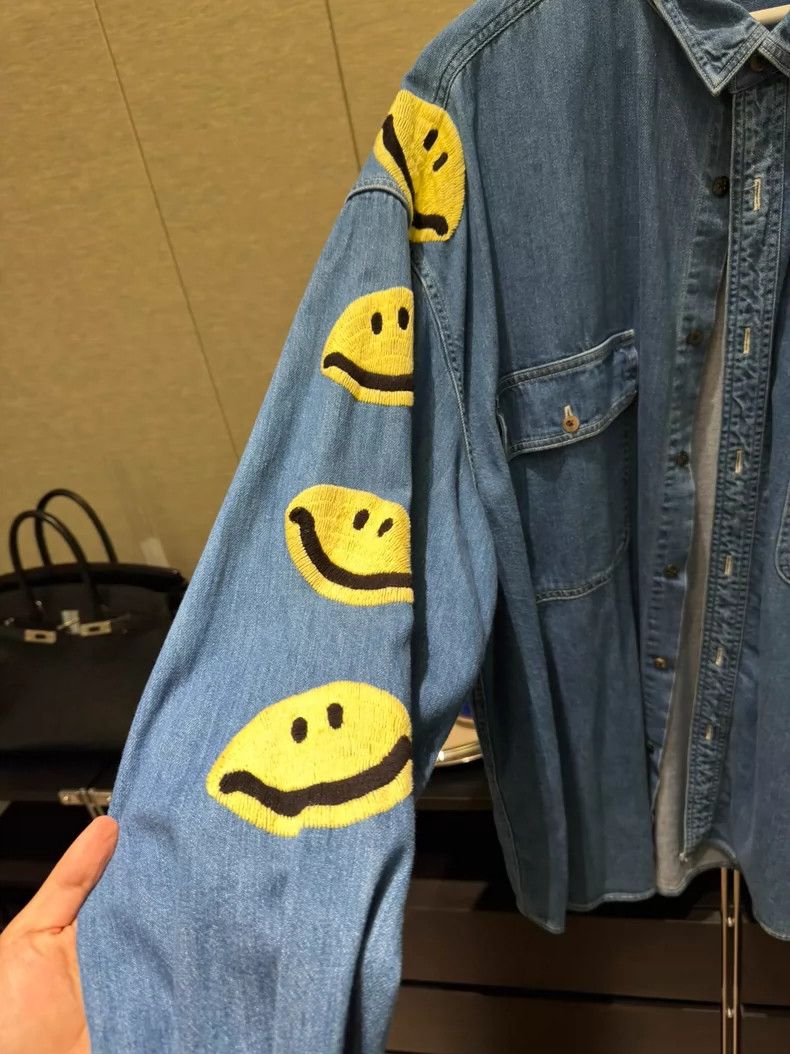 Kapital Kapital Smiley Face Denim Shirt Size US M / EU 48-50 / 2 - 3 Thumbnail
