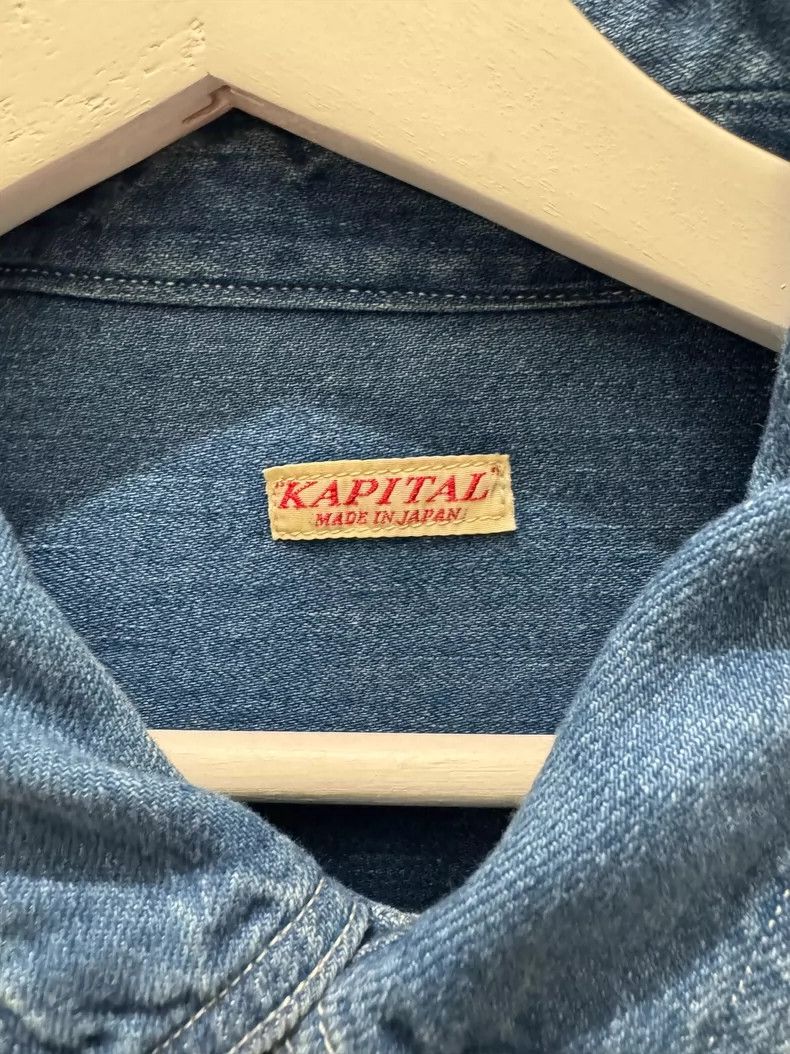 Kapital Kapital Smiley Face Denim Shirt Size US M / EU 48-50 / 2 - 2 Thumbnail