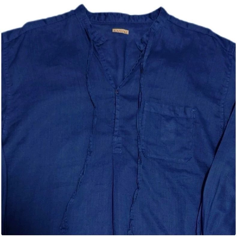 Kapital KAPITAL Blue Dyed Long Sleeve Shirt Size US L / EU 52-54 / 3 - 3 Thumbnail