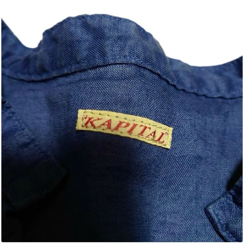 Kapital KAPITAL Blue Dyed Long Sleeve Shirt Size US L / EU 52-54 / 3 - 8 Thumbnail