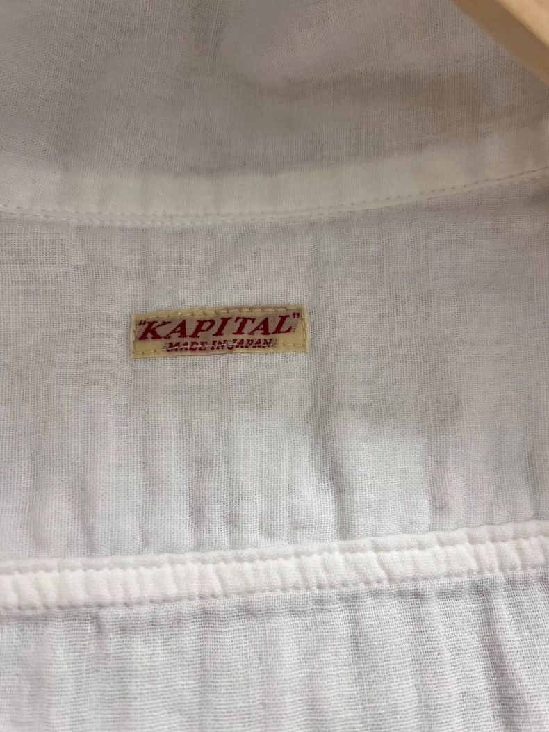 Kapital Elegant Classic White Shirt with Unique Collar Size US XXS / EU 40 - 8 Thumbnail