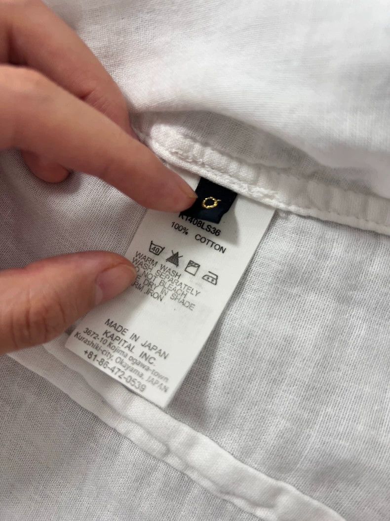 Kapital Elegant Classic White Shirt with Unique Collar Size US XXS / EU 40 - 9 Thumbnail