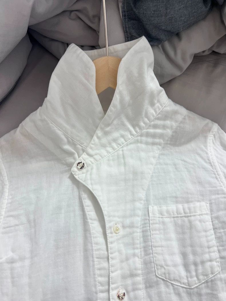 Kapital Elegant Classic White Shirt with Unique Collar Size US XXS / EU 40 - 5 Thumbnail