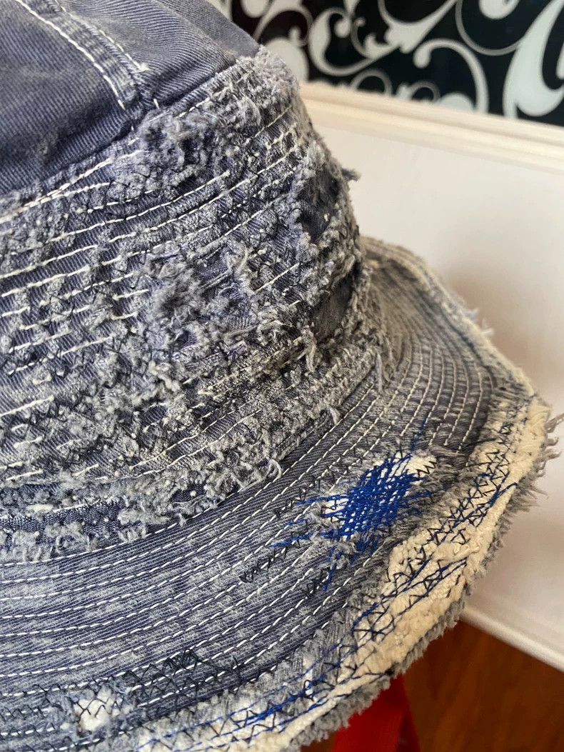 Kapital Kountry Classic Vintage Denim Fisherman Hat Size ONE SIZE - 5 Thumbnail