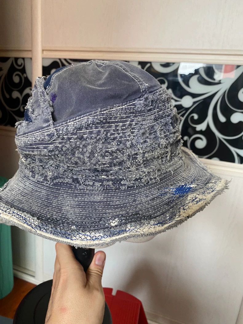 Kapital Kountry Classic Vintage Denim Fisherman Hat Size ONE SIZE - 3 Thumbnail