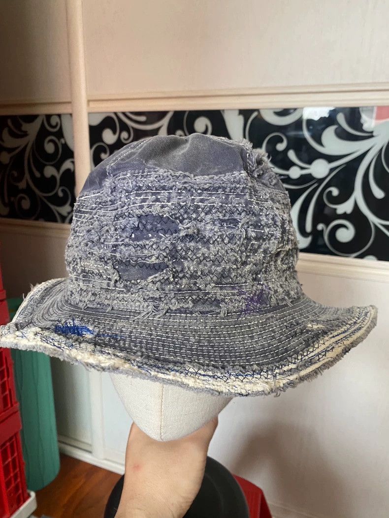 Kapital Kountry Classic Vintage Denim Fisherman Hat Size ONE SIZE - 2 Thumbnail